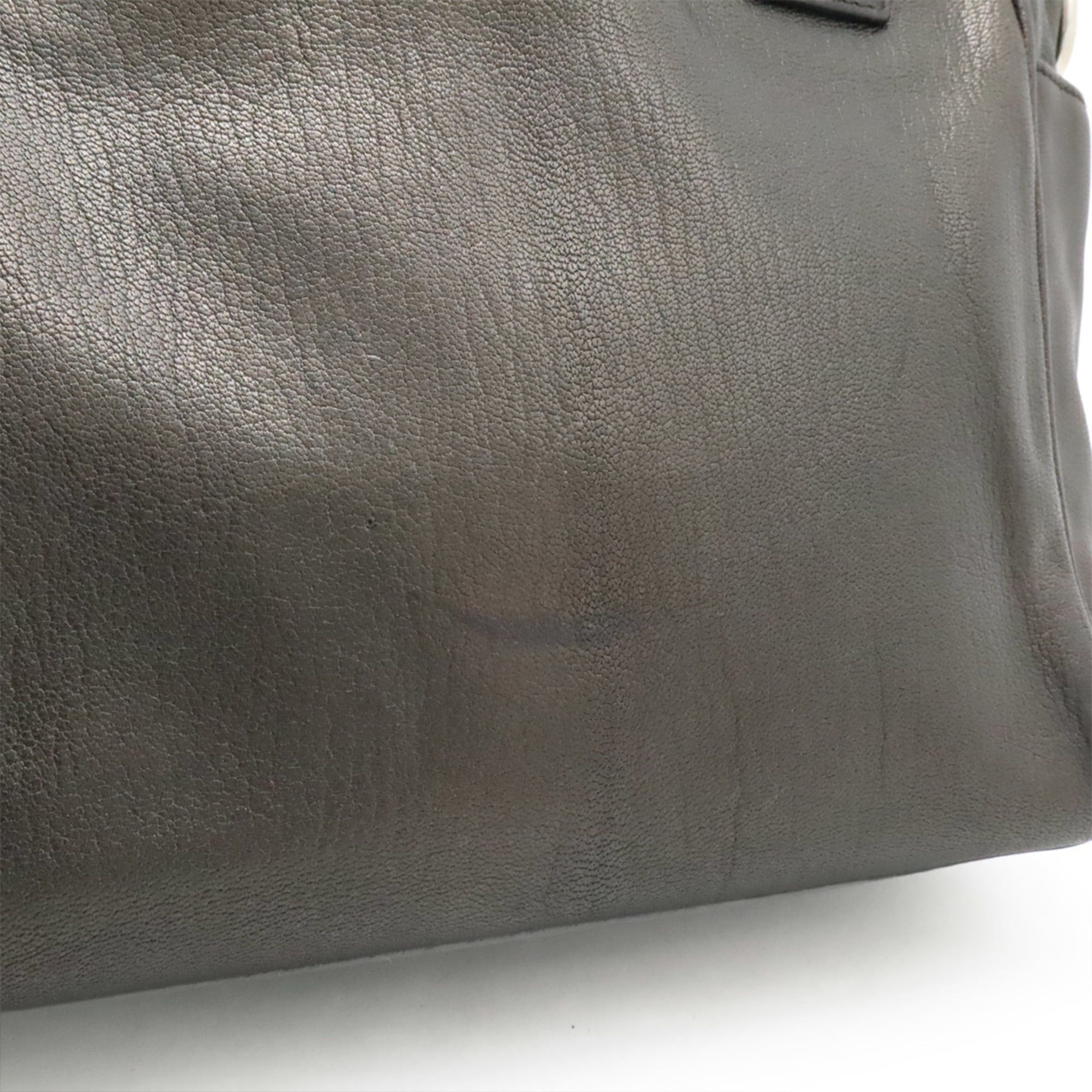 Loewe LOEWE Anagram Handbag Tote Bag Nappa Leather Gray Shoulder Size ONE SIZE - 8 Thumbnail