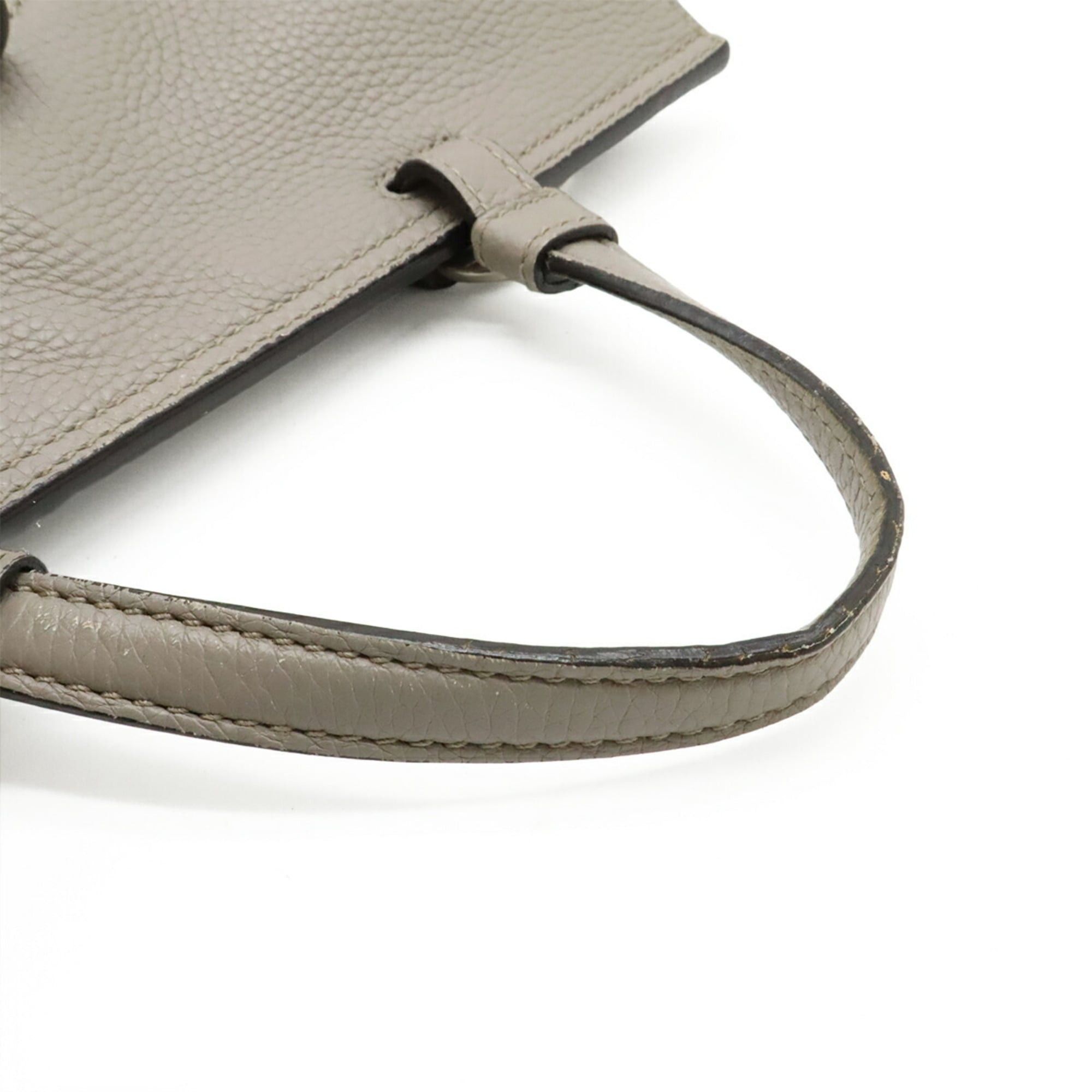 Gucci GUCCI Bamboo Daily Medium Handbag, Shoulder Bag, Leather, Gray, 392013 Size ONE SIZE - 6 Thumbnail