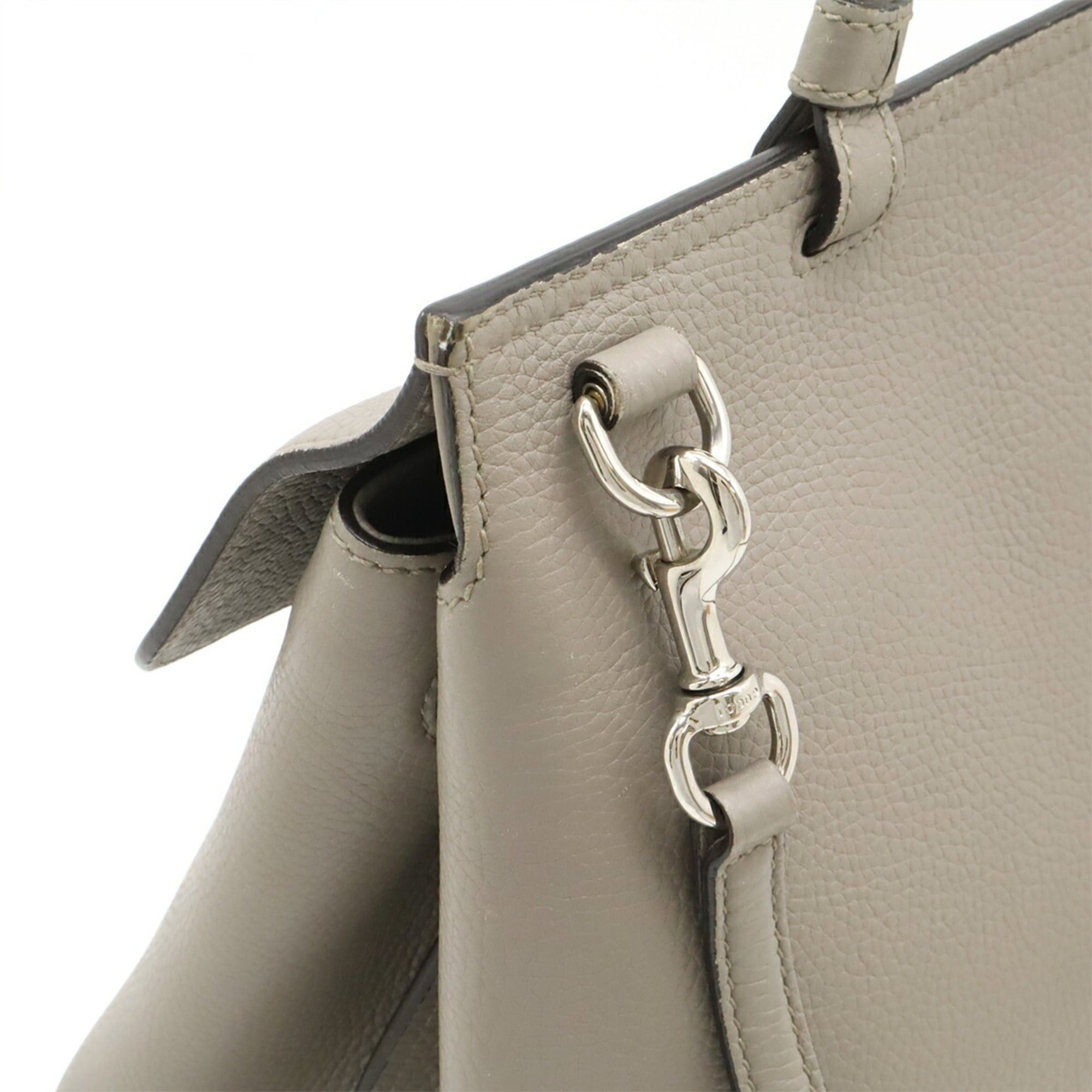 Gucci GUCCI Bamboo Daily Medium Handbag, Shoulder Bag, Leather, Gray, 392013 Size ONE SIZE - 5 Thumbnail