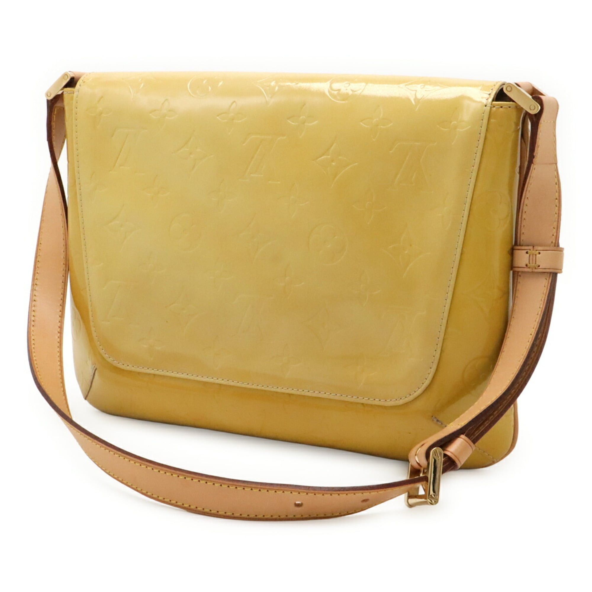 Louis Vuitton Louis Vuitton Monogram Vernis Thompson Street Shoulder Bag Beige M91008 Size ONE SIZE - 3 Thumbnail