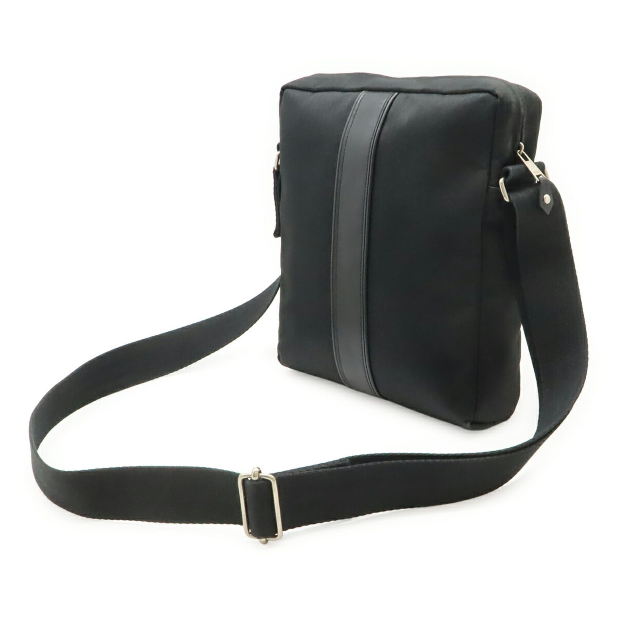 Hermes HERMES Acapulco Bandoulière MM Shoulder Bag Pochette Toile Chevron Leather Black Size ONE SIZE - 3 Thumbnail