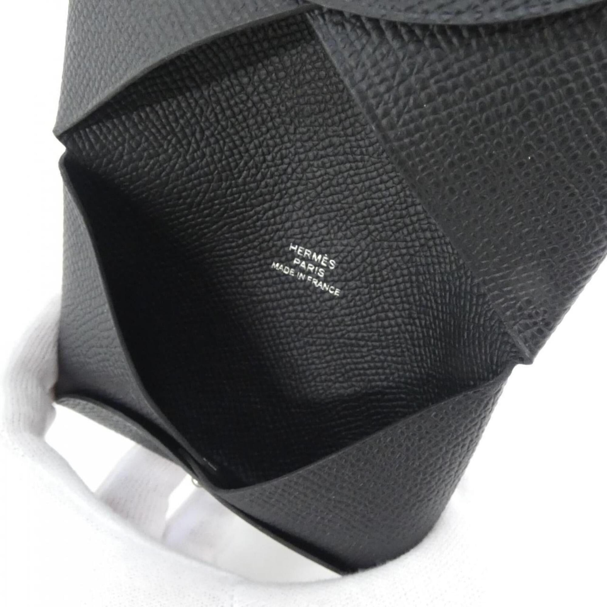 Hermes Hermes Calvi 044164CK Business Card Holder/Card Case Size ONE SIZE - 4 Thumbnail