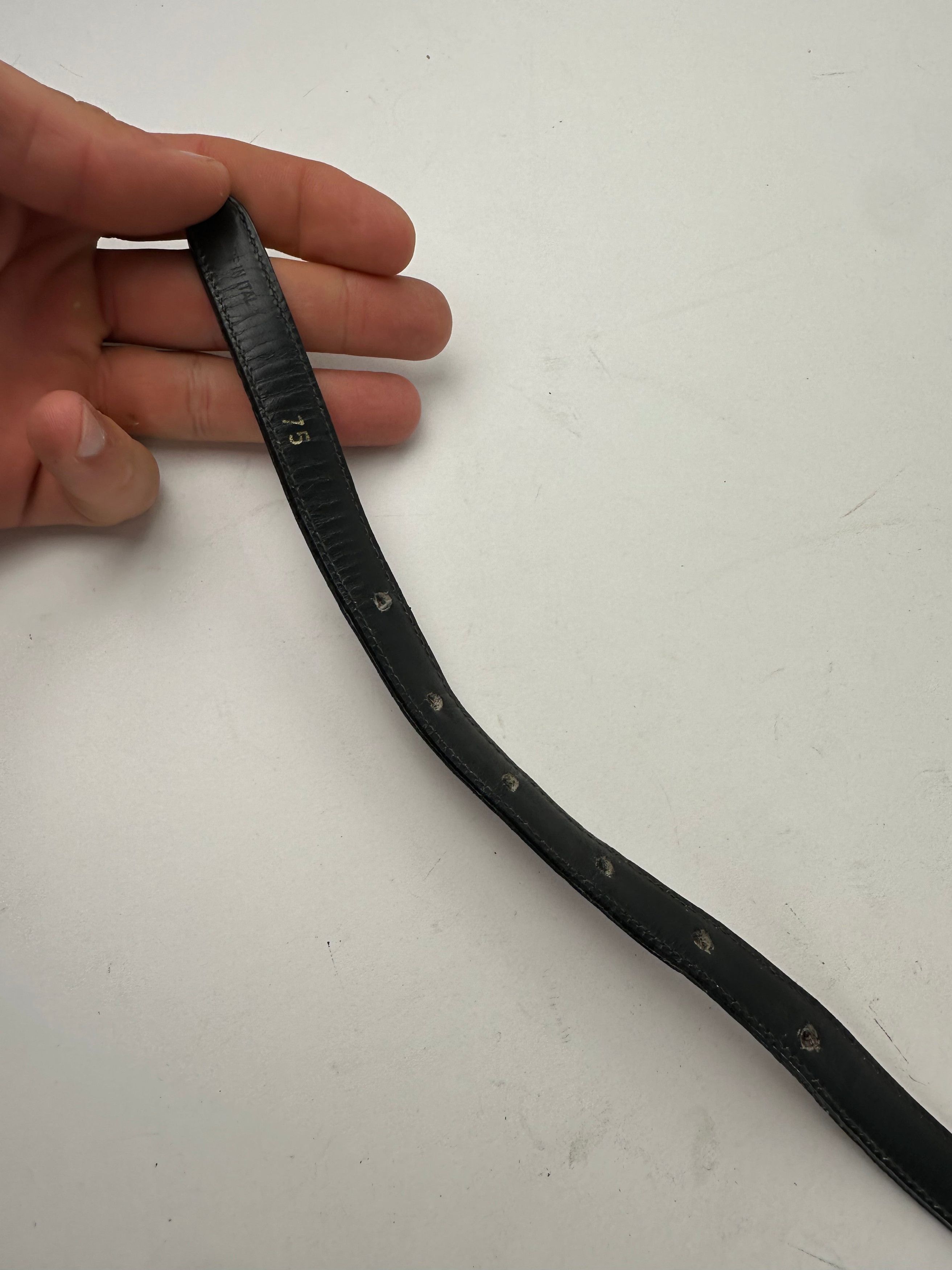 Celine Vintage Leather Belt Burgundy Size ONE SIZE - 4 Thumbnail