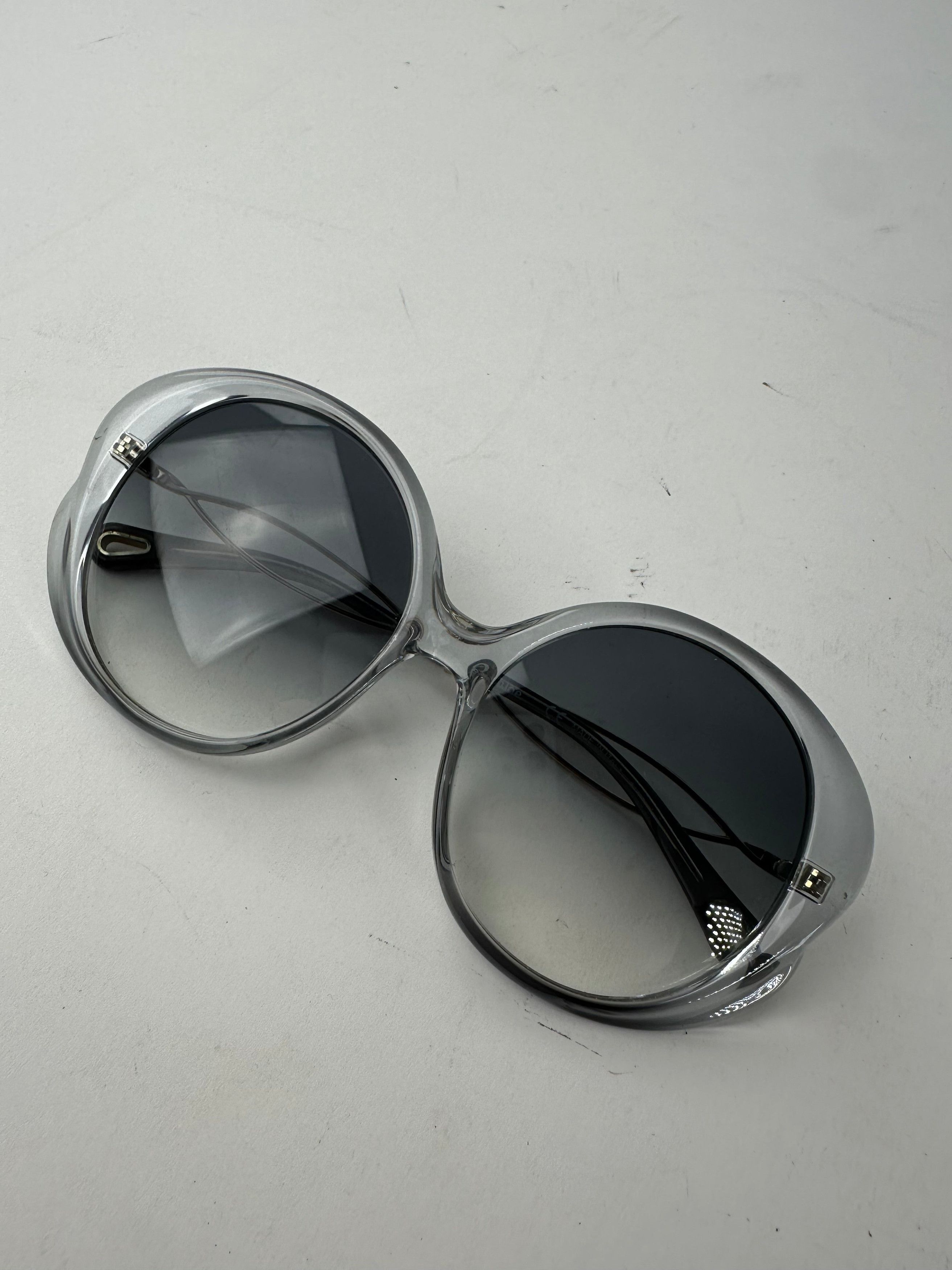 Chloe Vintage Chloé Overd Sunglasses Gray Acetate Metal Size ONE SIZE - 13 Thumbnail