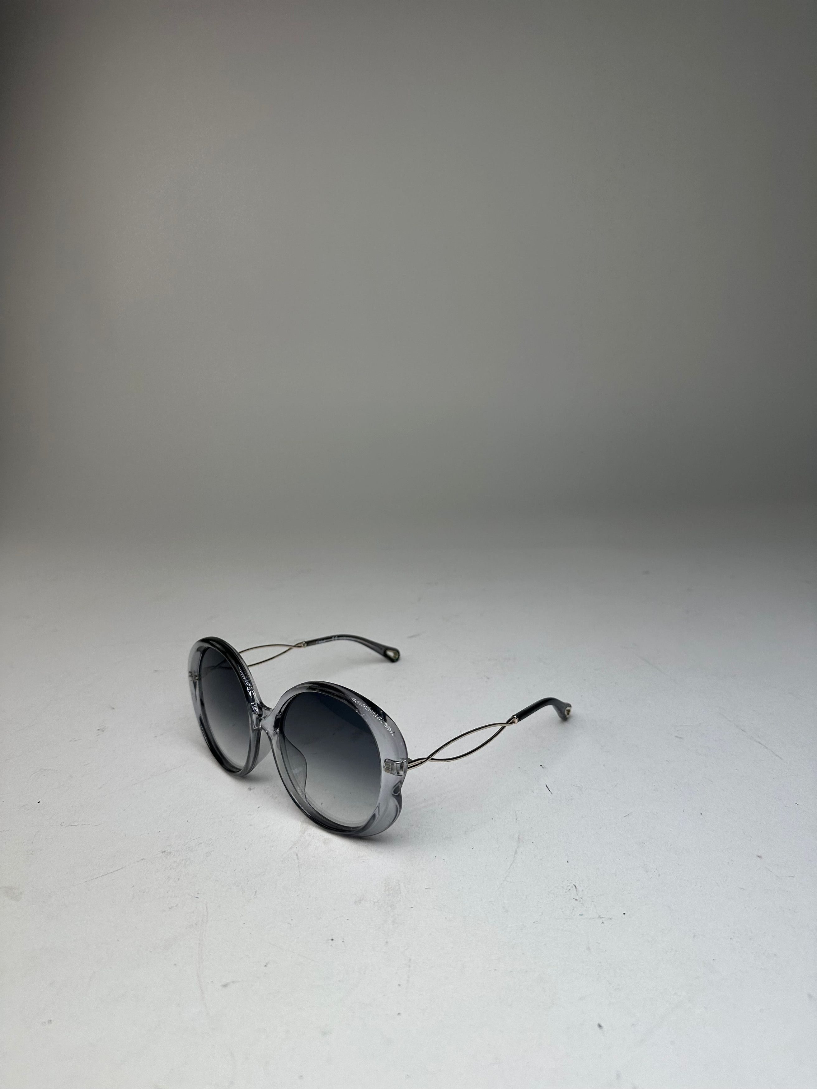 Chloe Vintage Chloé Overd Sunglasses Gray Acetate Metal Size ONE SIZE - 8 Thumbnail