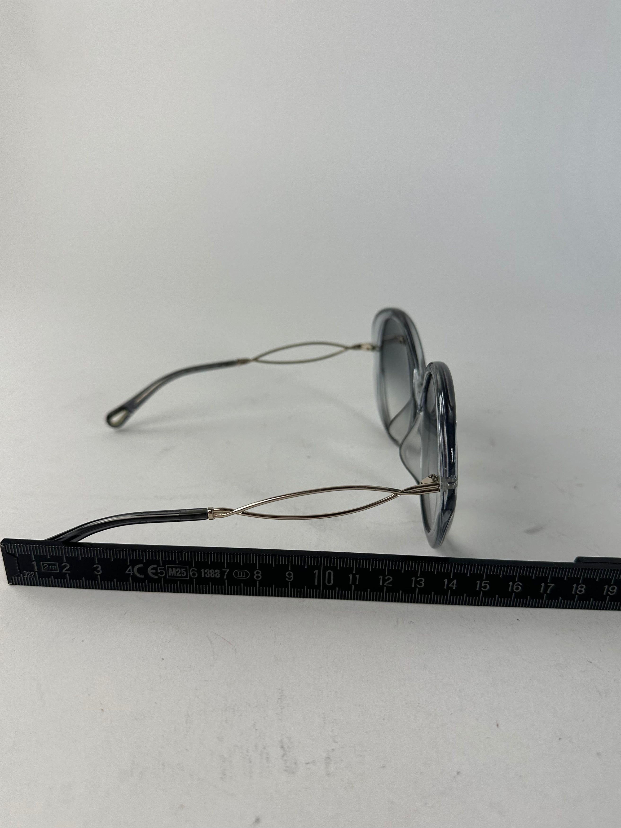 Chloe Vintage Chloé Overd Sunglasses Gray Acetate Metal Size ONE SIZE - 10 Thumbnail