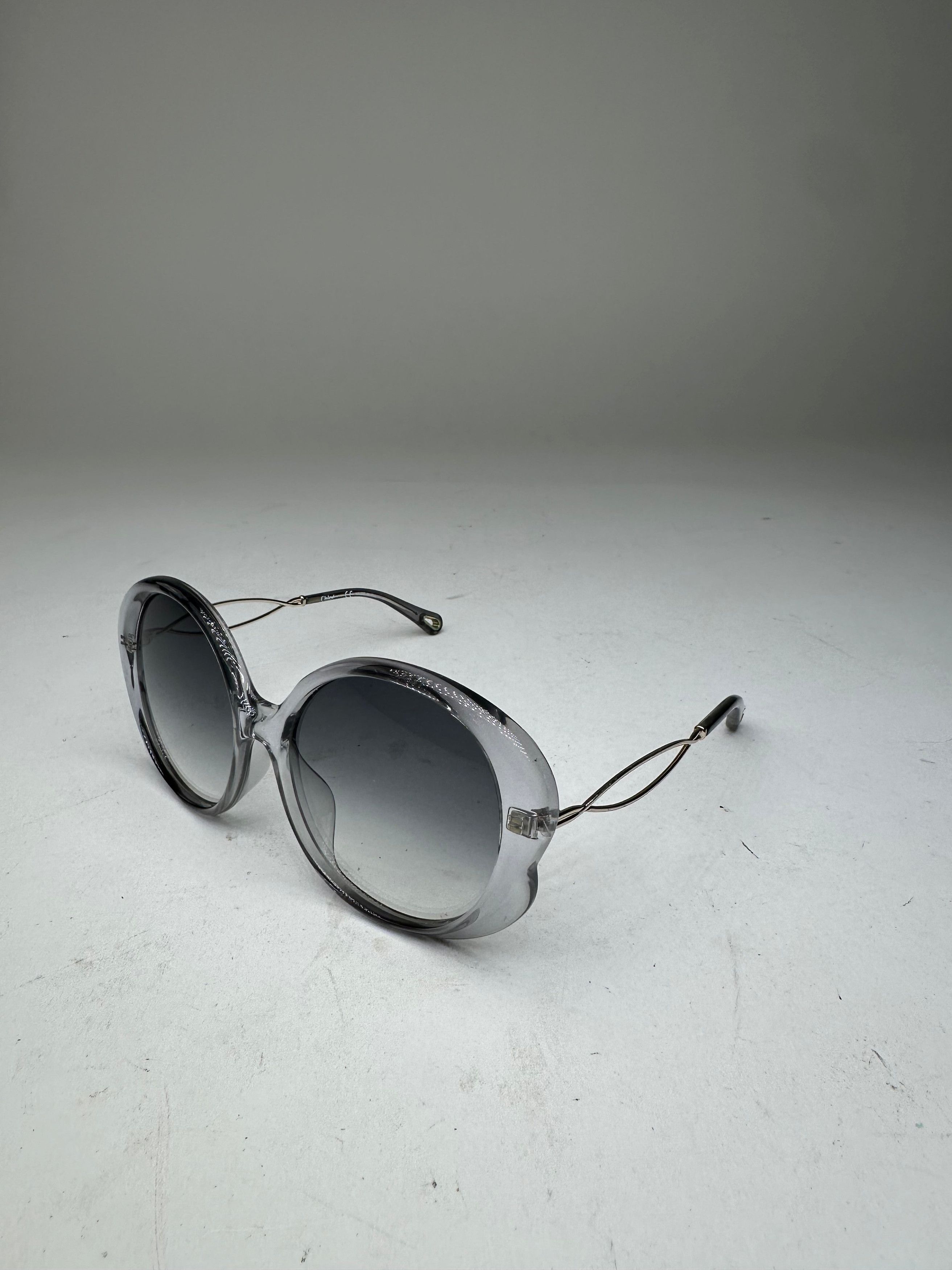 Chloe Vintage Chloé Overd Sunglasses Gray Acetate Metal Size ONE SIZE - 6 Thumbnail