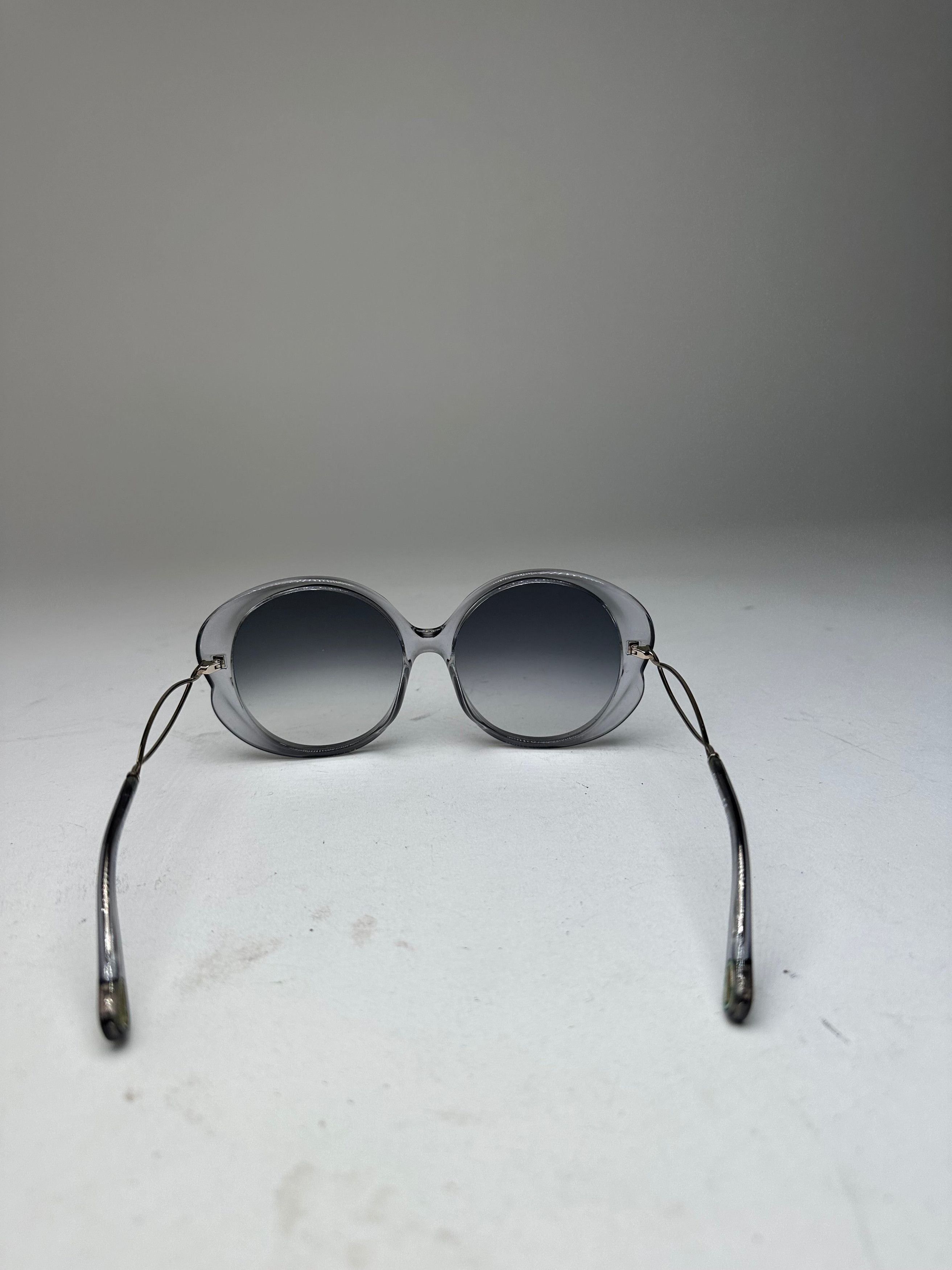 Chloe Vintage Chloé Overd Sunglasses Gray Acetate Metal Size ONE SIZE - 7 Thumbnail