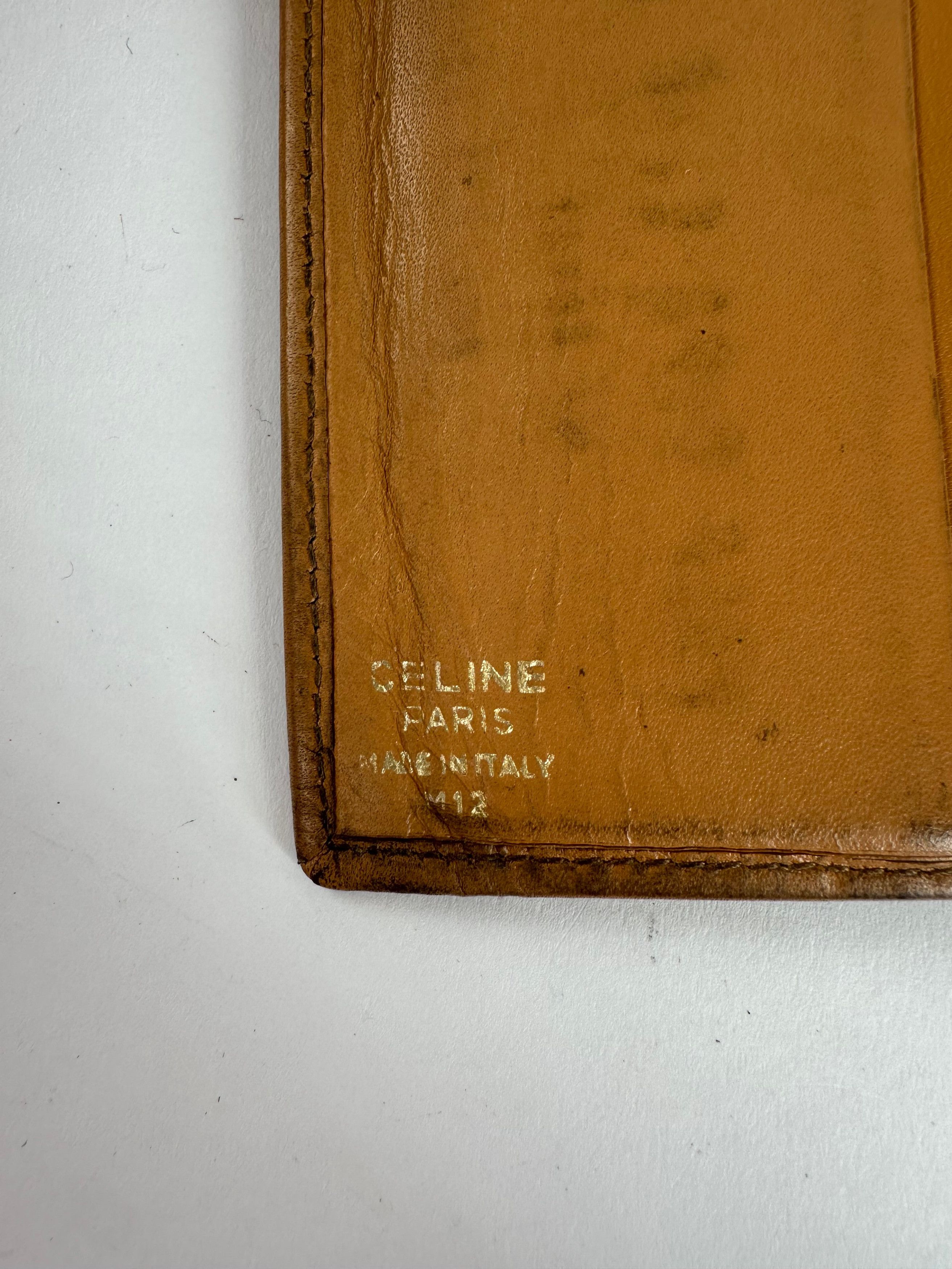 Celine Vintage Embossed Wallet Brown Size ONE SIZE - 4 Thumbnail