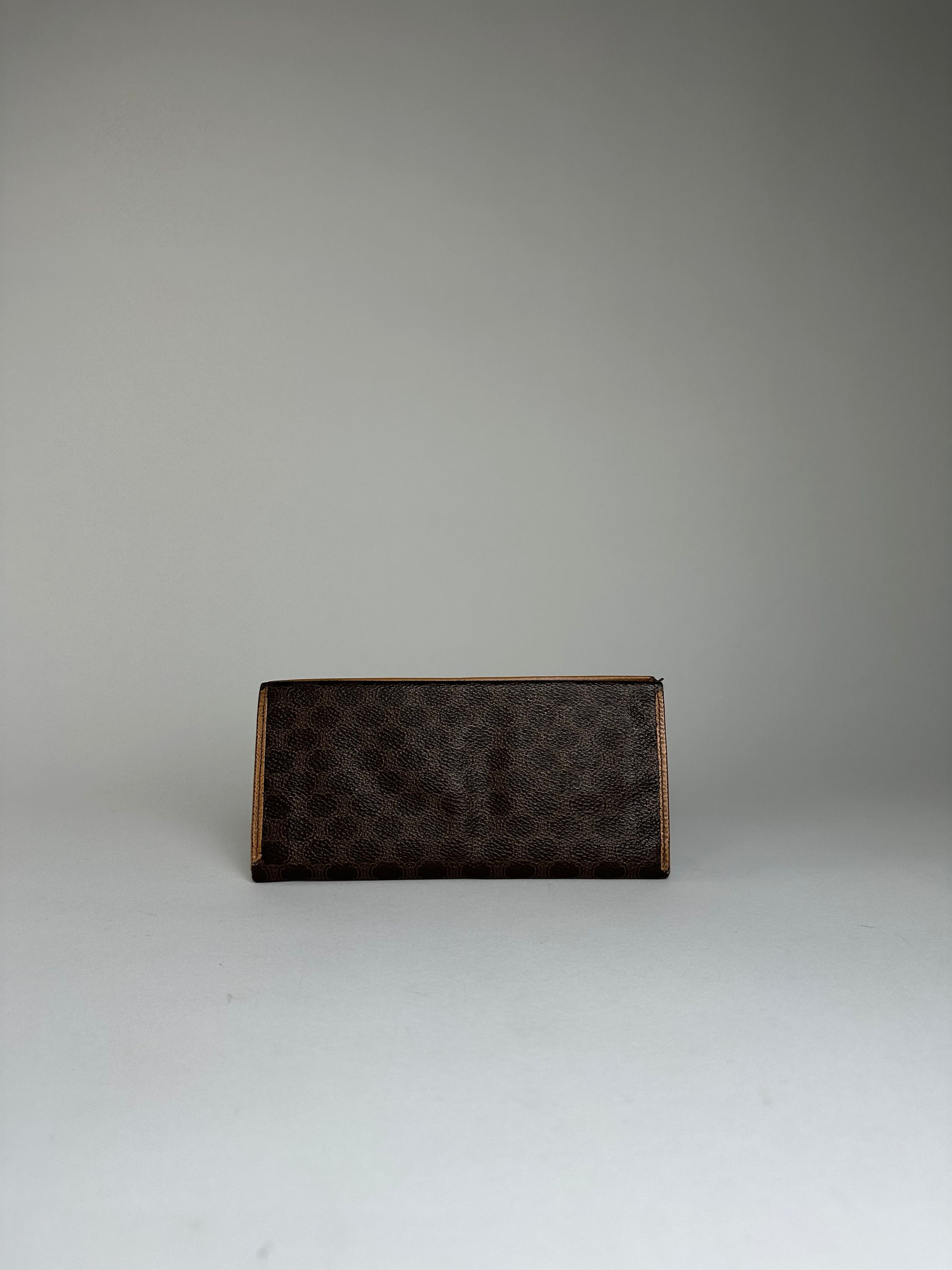 Celine Vintage Embossed Wallet Brown Size ONE SIZE - 9 Thumbnail