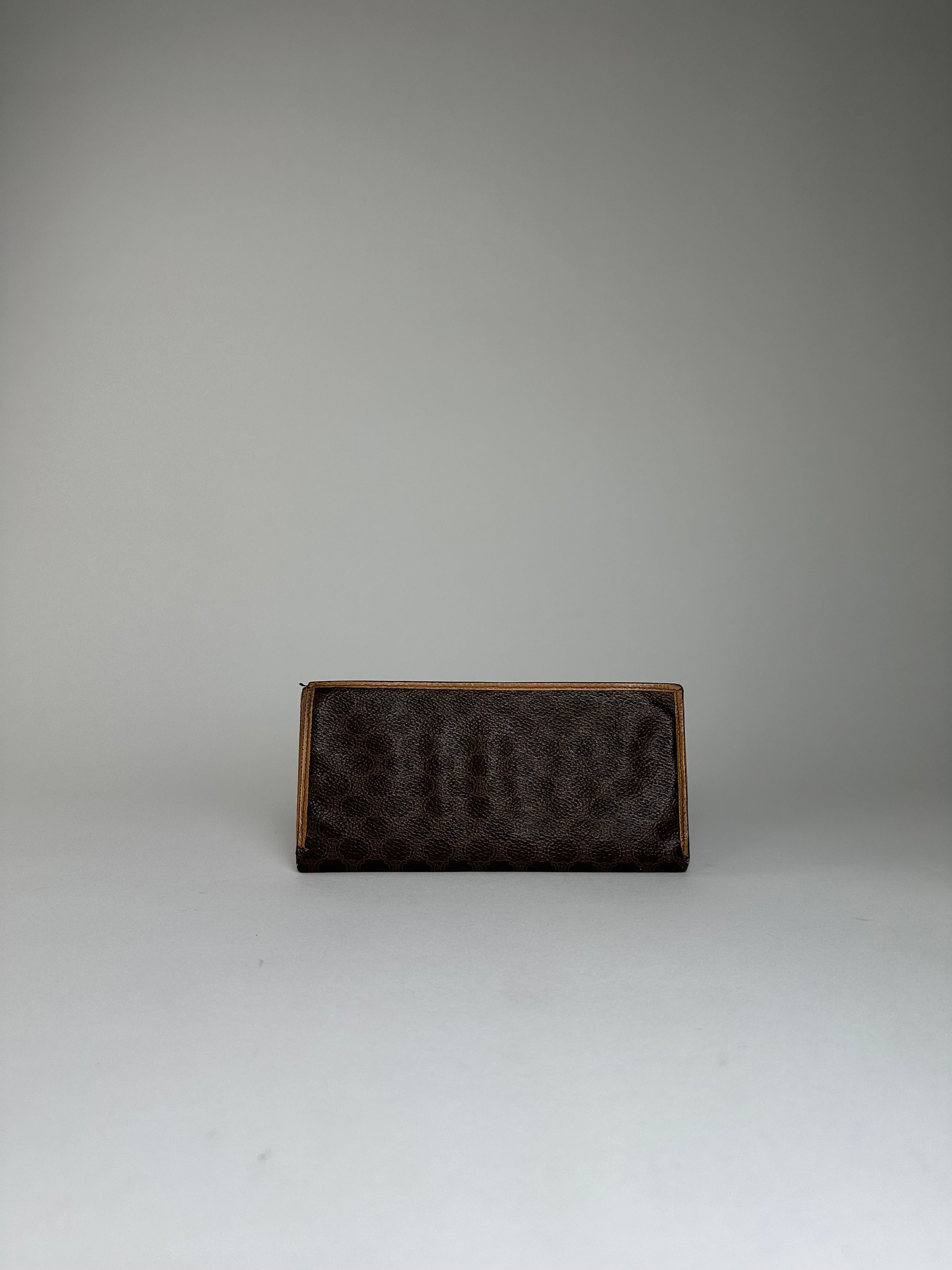 Celine Vintage Embossed Wallet Brown Size ONE SIZE - 8 Thumbnail