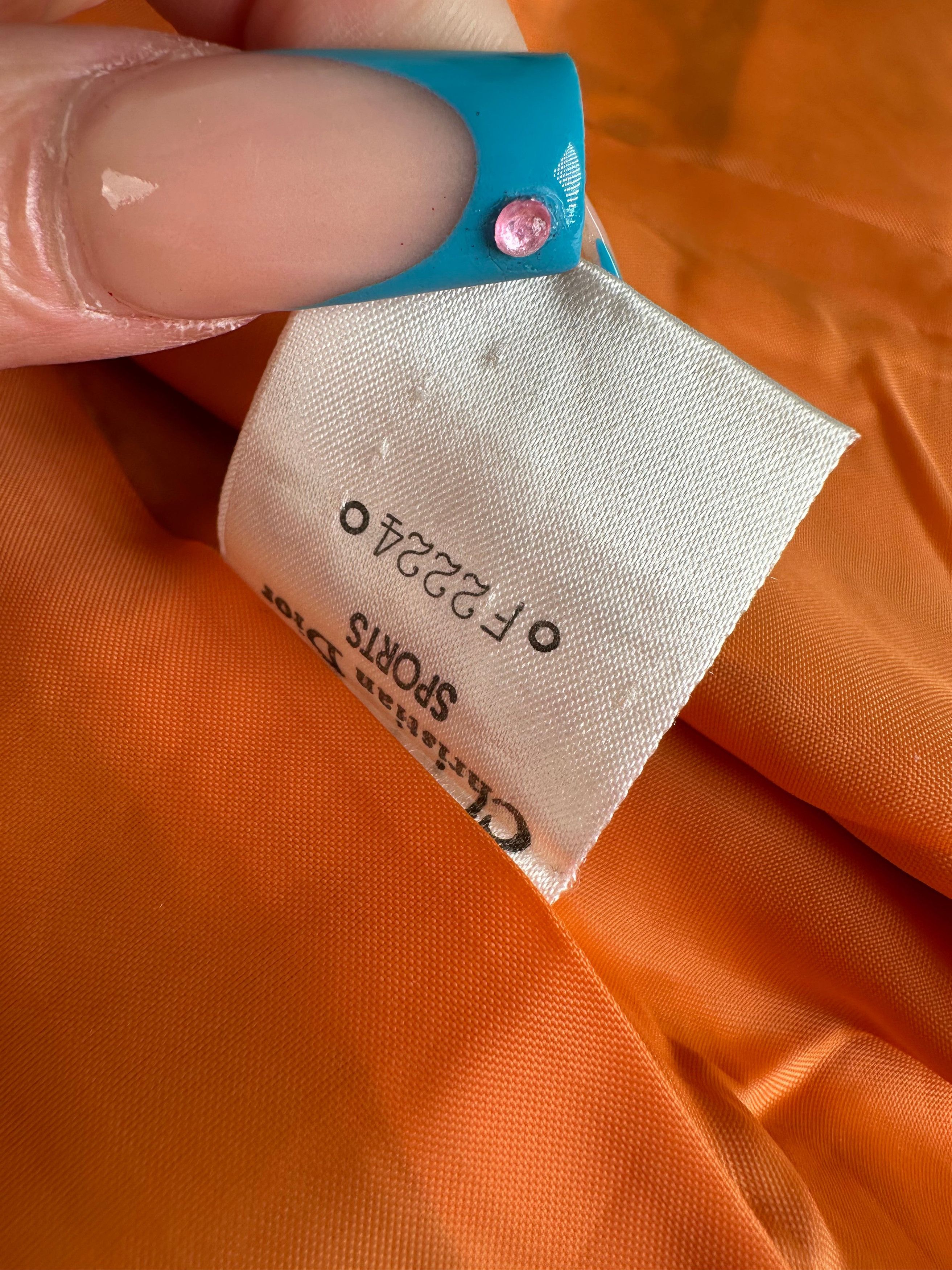 Dior Vintage Silk Vest Orange Size S / US 4 / IT 40 - 8 Thumbnail