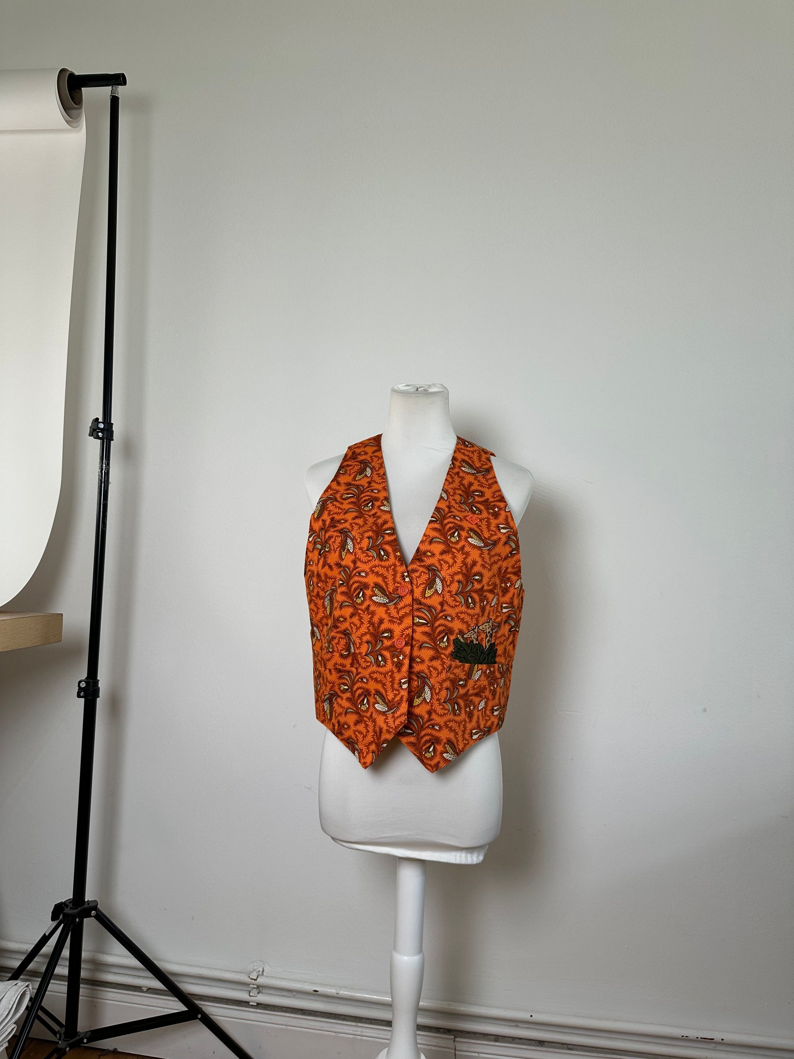 Dior Vintage Silk Vest Orange Size S / US 4 / IT 40 - 2 Thumbnail