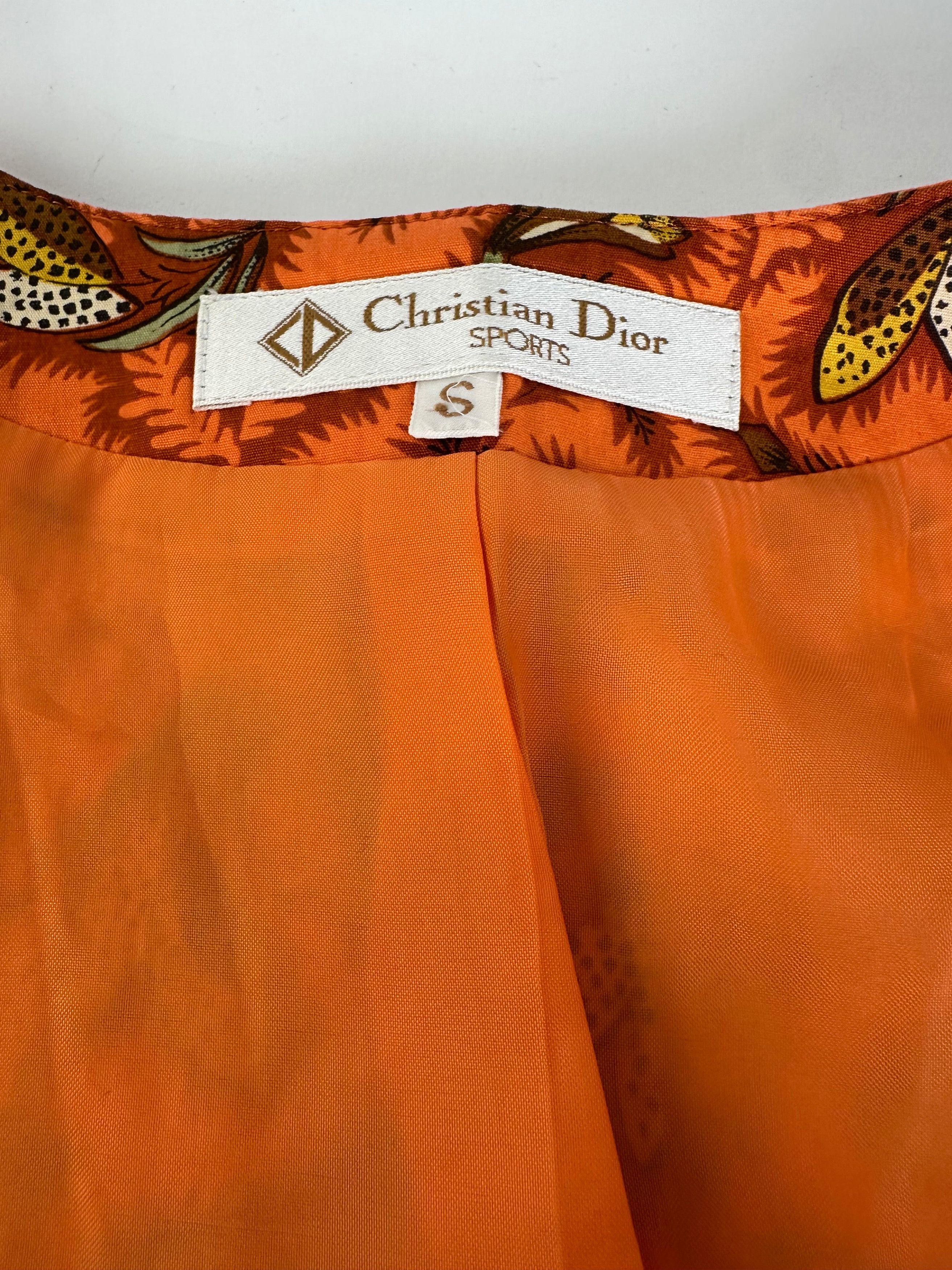 Dior Vintage Silk Vest Orange Size S / US 4 / IT 40 - 6 Thumbnail