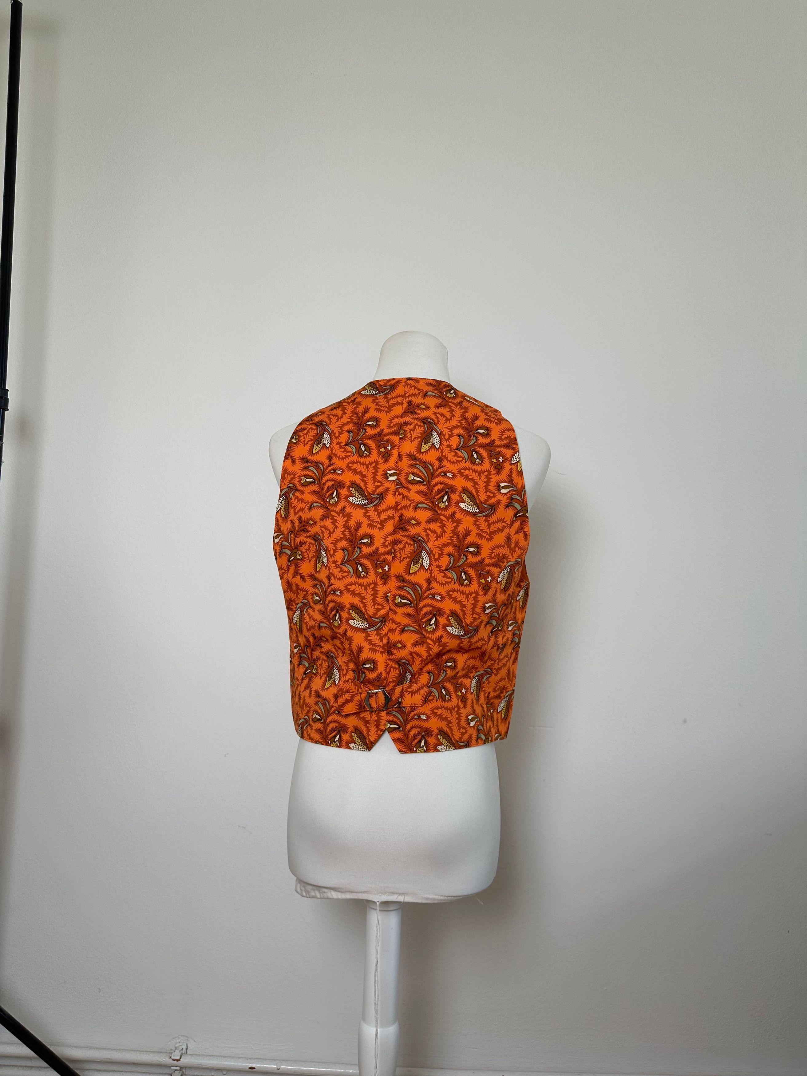 Dior Vintage Silk Vest Orange Size S / US 4 / IT 40 - 4 Thumbnail