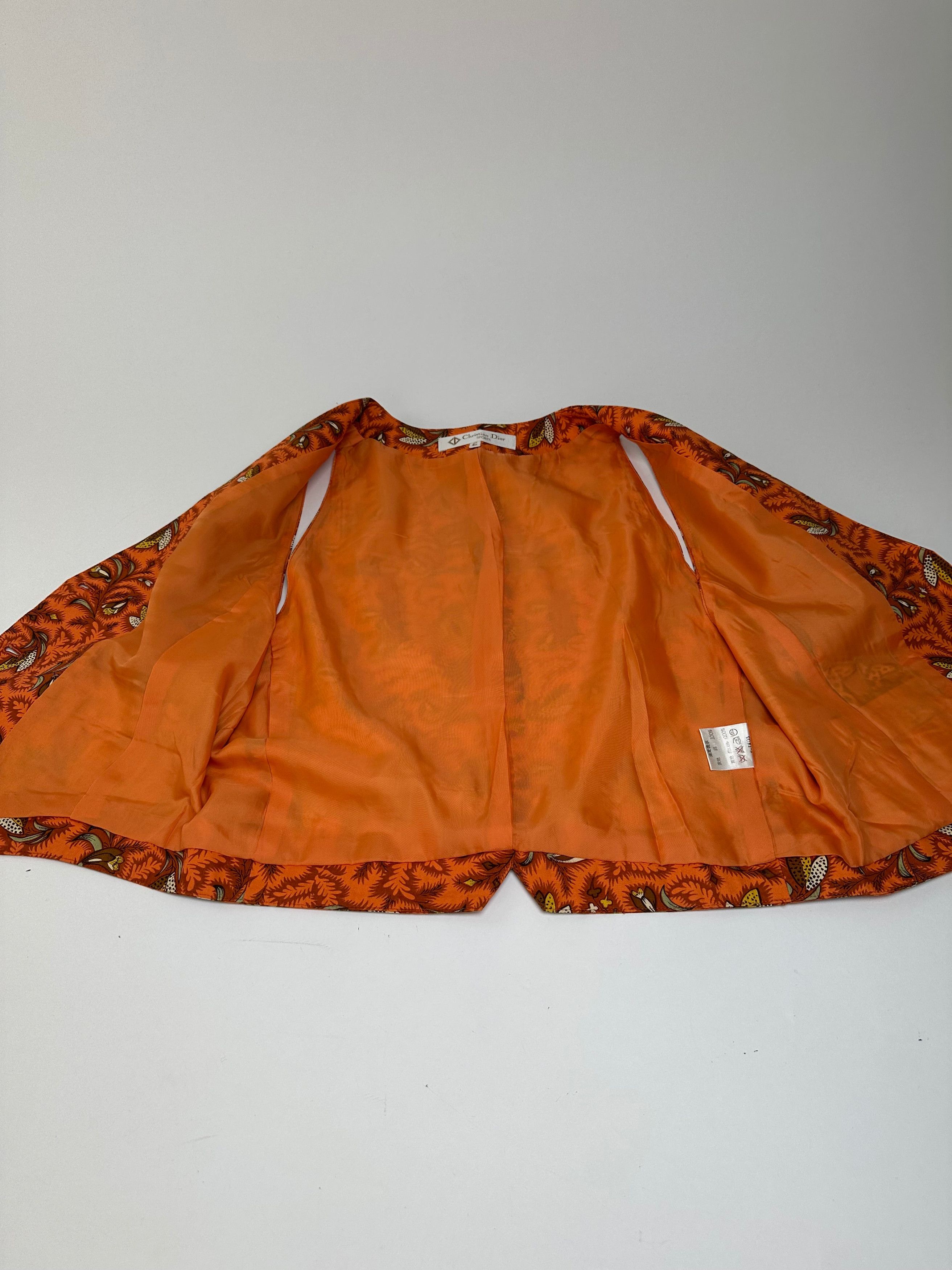 Dior Vintage Silk Vest Orange Size S / US 4 / IT 40 - 5 Thumbnail