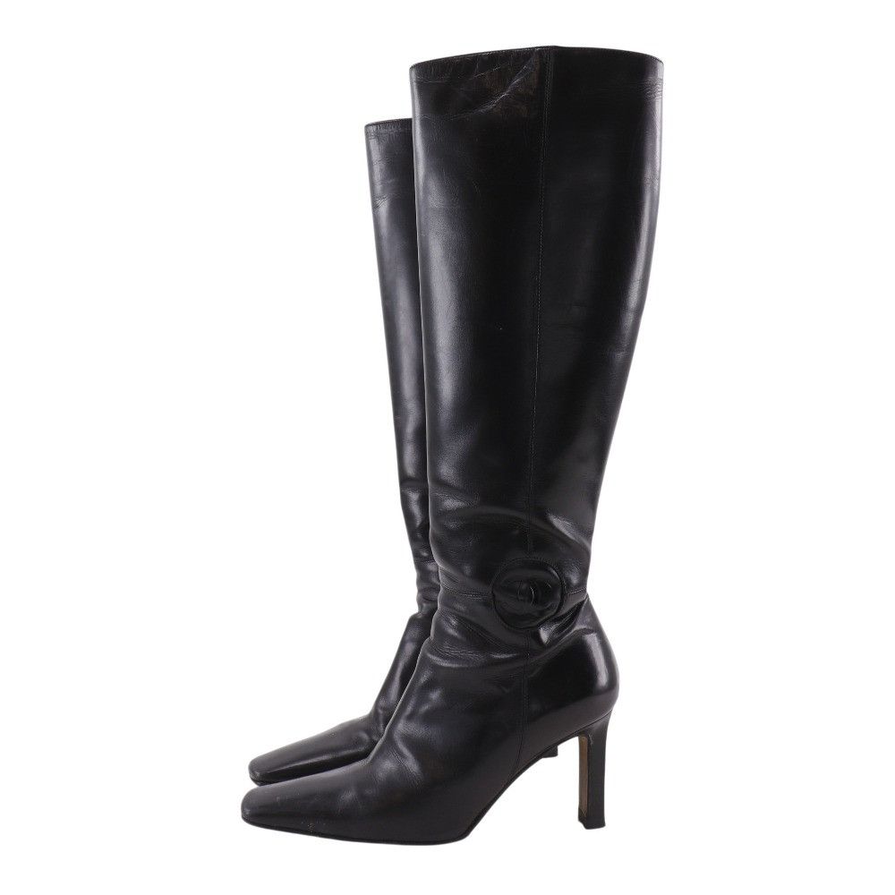 Chanel Chanel Chanel Leather Boots Leather Shoes DUTY FREE for USA Size ONE SIZE - 2 Thumbnail