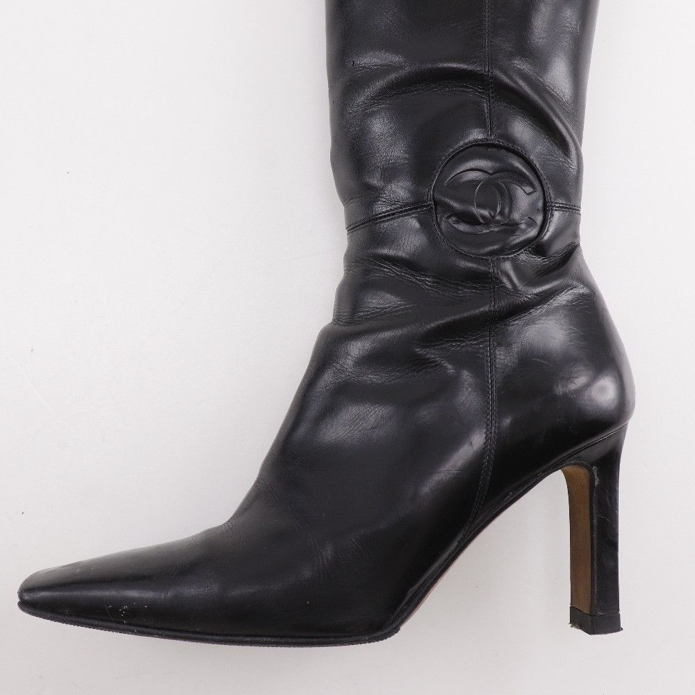 Chanel Chanel Chanel Leather Boots Leather Shoes DUTY FREE for USA Size ONE SIZE - 10 Thumbnail