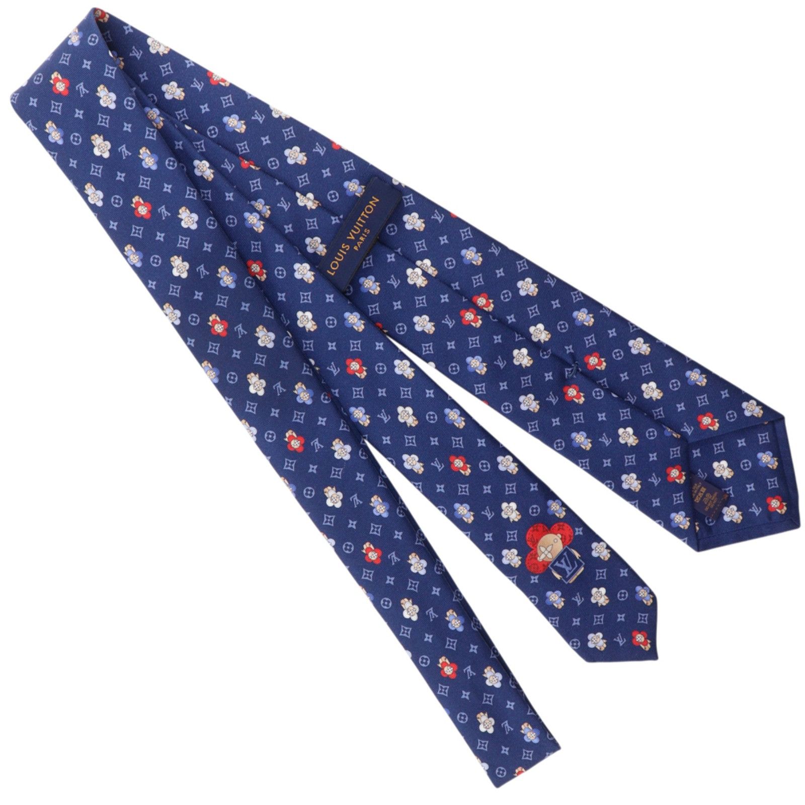 Louis Vuitton Louis Vuitton Louis Vuitton Cravate Vivienne Silk Tie Textile Necktie M76322 DUTY FREE for USA Size ONE SIZE - 3 Thumbnail