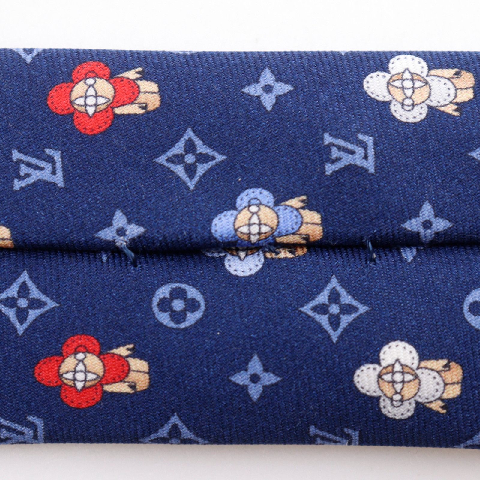 Louis Vuitton Louis Vuitton Louis Vuitton Cravate Vivienne Silk Tie Textile Necktie M76322 DUTY FREE for USA Size ONE SIZE - 5 Thumbnail