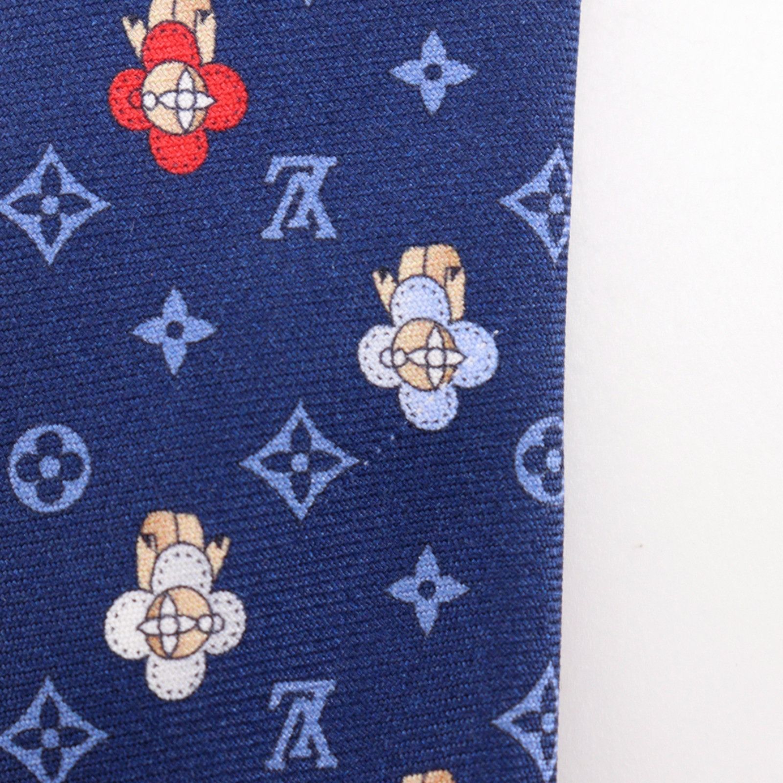 Louis Vuitton Louis Vuitton Louis Vuitton Cravate Vivienne Silk Tie Textile Necktie M76322 DUTY FREE for USA Size ONE SIZE - 4 Thumbnail