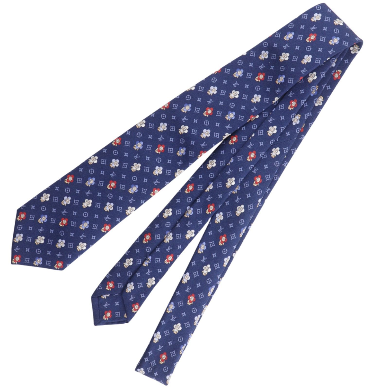Louis Vuitton Louis Vuitton Louis Vuitton Cravate Vivienne Silk Tie Textile Necktie M76322 DUTY FREE for USA Size ONE SIZE - 2 Thumbnail