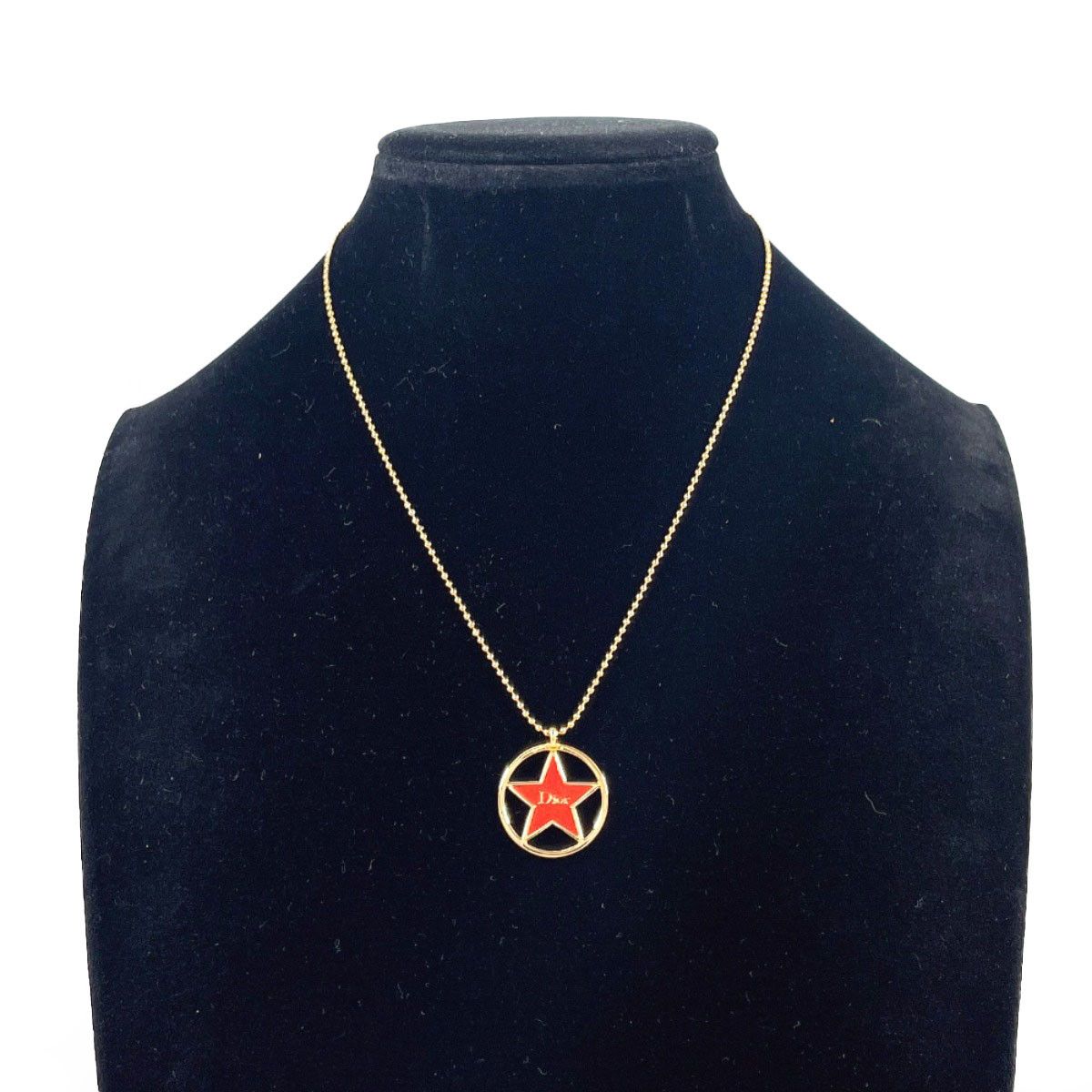 Dior Dior Christian Dior Circle Star Logo Necklace Metal Necklace DUTY FREE for USA Size ONE SIZE - 7 Thumbnail