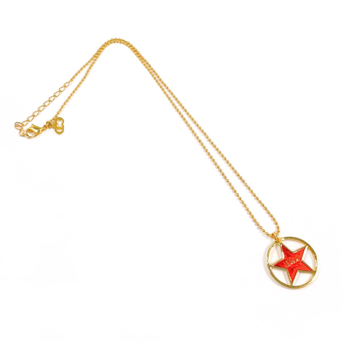Dior Dior Christian Dior Circle Star Logo Necklace Metal Necklace DUTY FREE for USA Size ONE SIZE - 3 Thumbnail