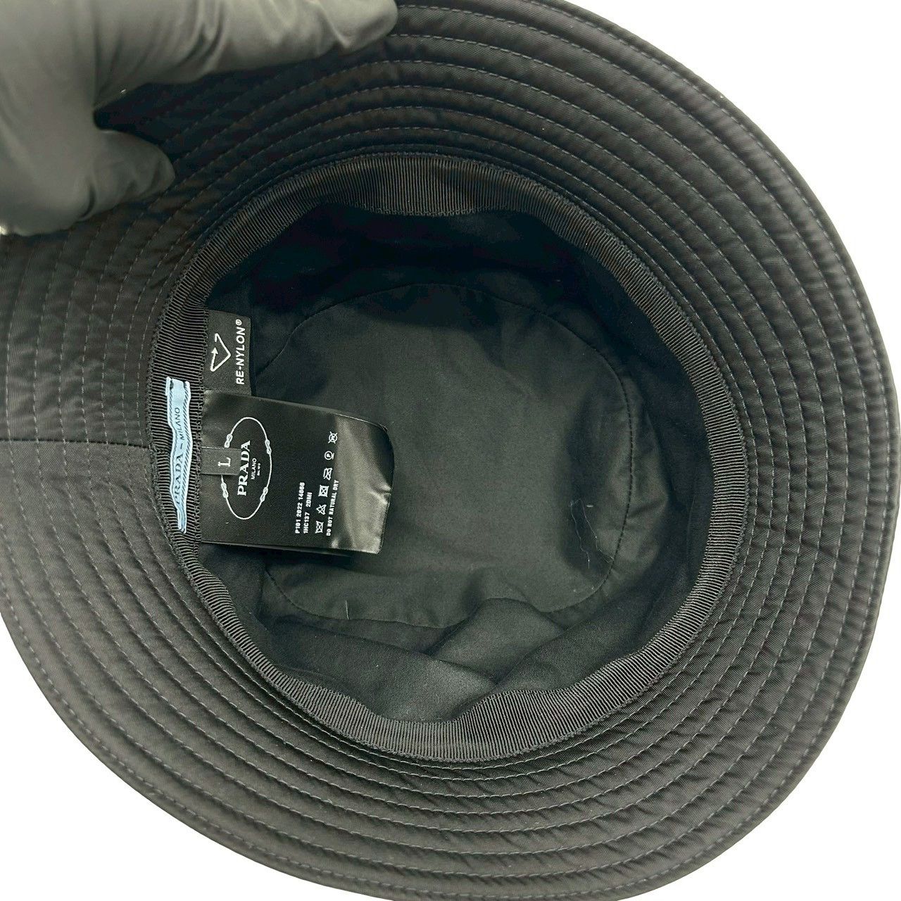 Prada Prada Prada Nylon Bucket Hat Textile Hats DUTY FREE for USA Size ONE SIZE - 7 Thumbnail