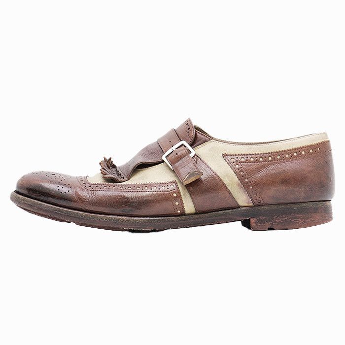Church's Church's Church's Shanghai Leather Brogue Loafers Leather Shoes DUTY FREE for USA Size ONE SIZE - 2 Thumbnail