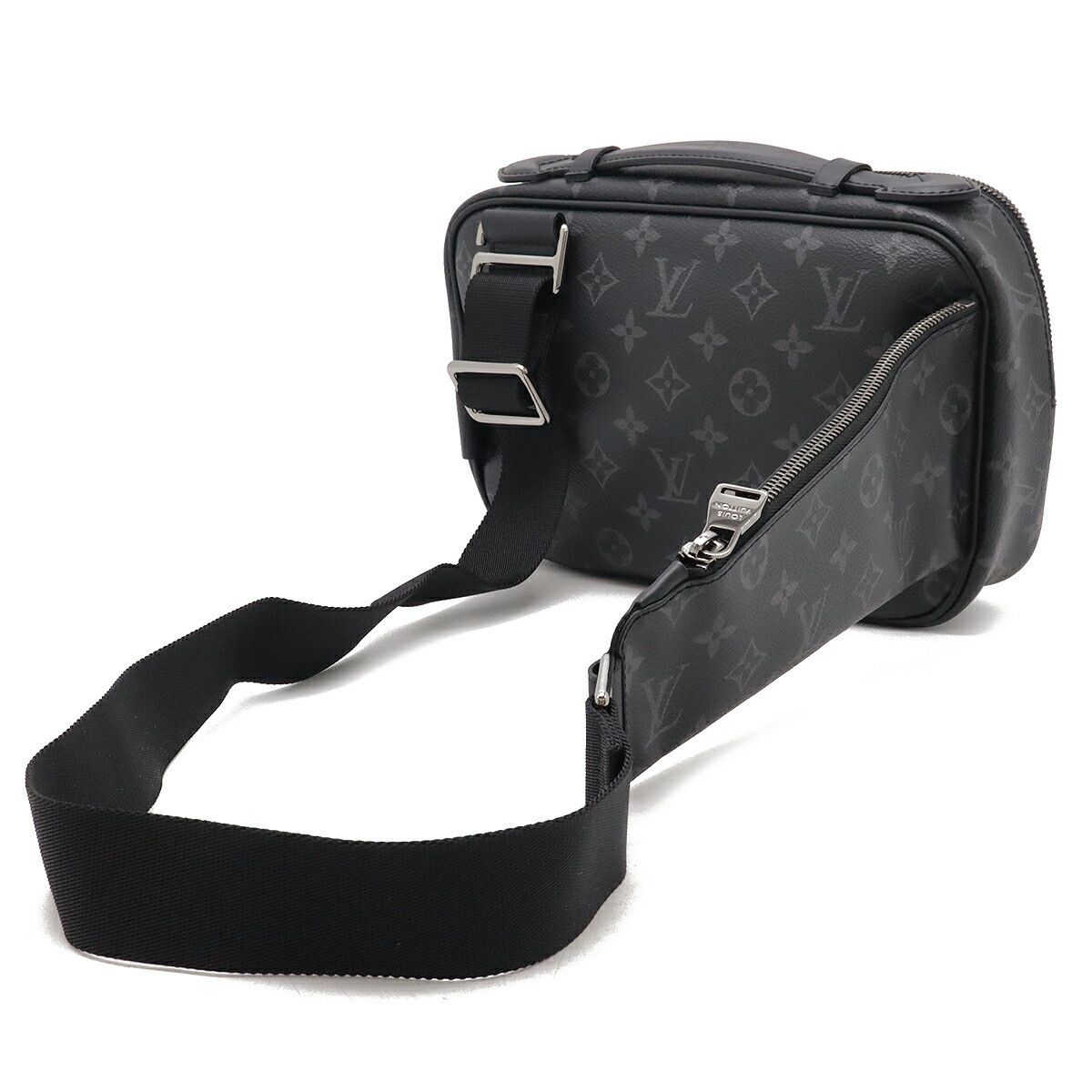 Louis Vuitton Louis Vuitton Louis Vuitton Monogram Eclipse Waist Bag Textile Belt Bag M42906 DUTY FREE for USA Size ONE SIZE - 2 Thumbnail