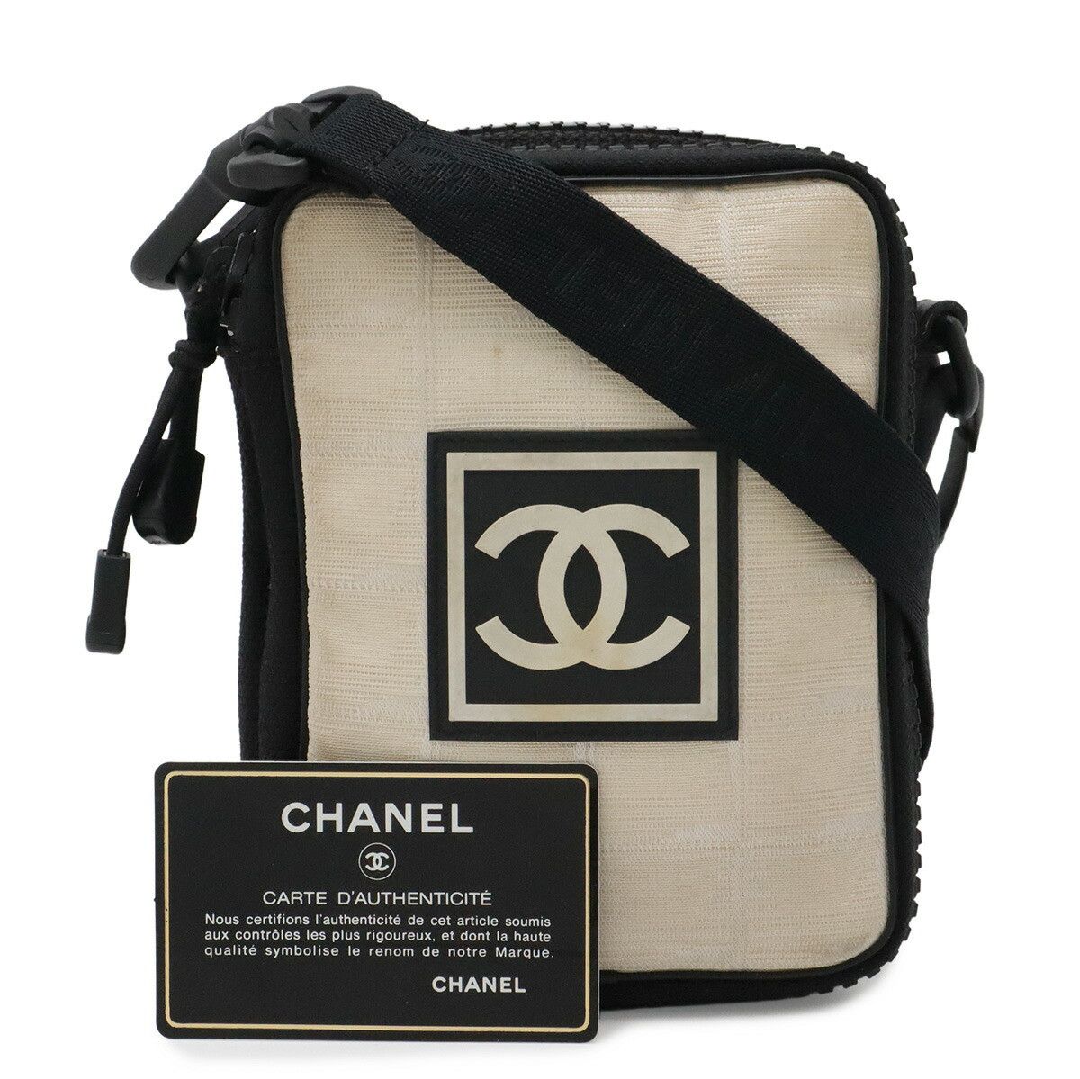 Chanel Chanel Chanel Sports Line Nylon 2way Waist Bag Textile Shoulder Bag A22059 DUTY FREE for USA Size ONE SIZE - 9 Thumbnail