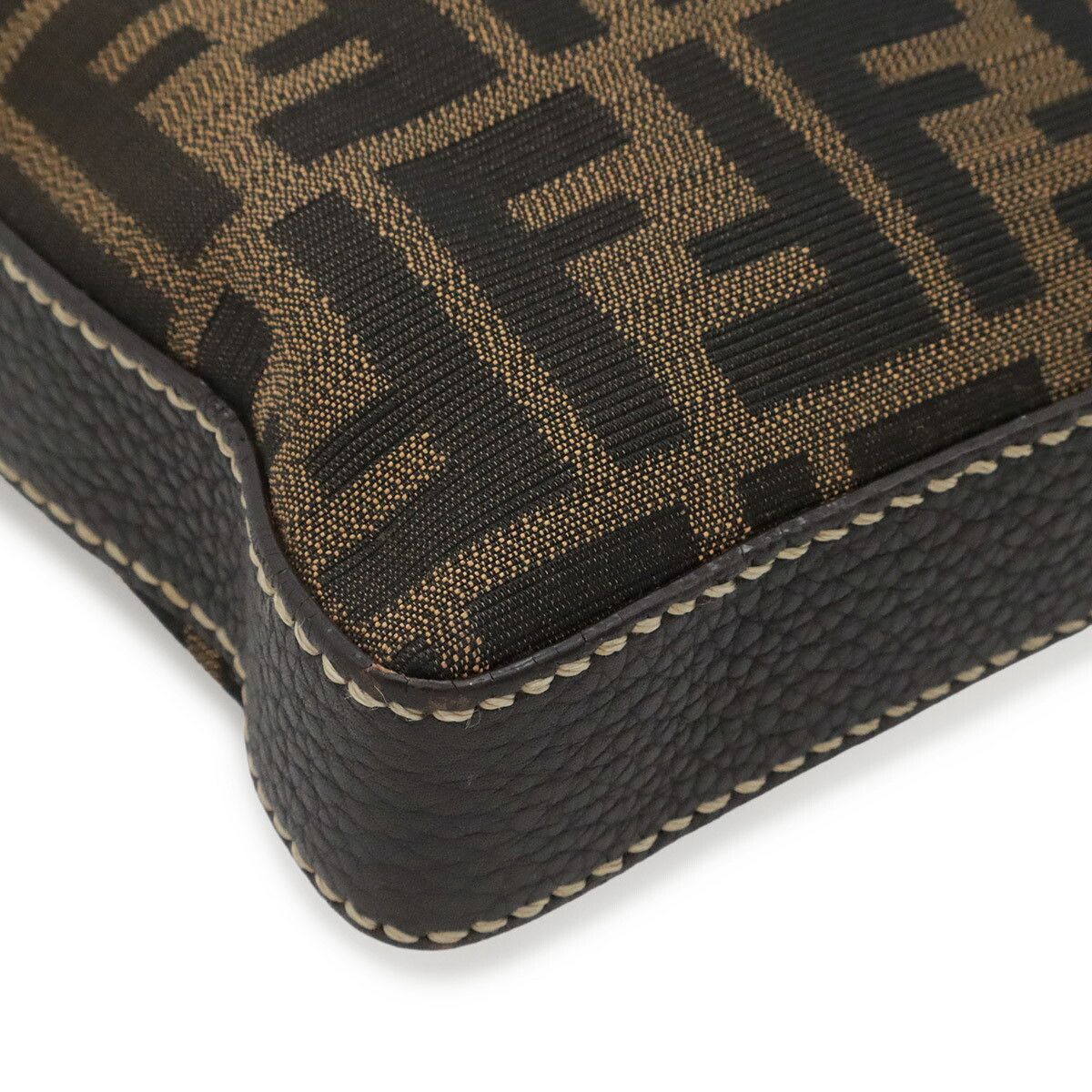 Fendi Fendi Fendi Selleria Zucca Canvas Leather Shoulder Bag Textile Crossbody Bag 8BT109 DUTY FREE for USA Size ONE SIZE - 3 Thumbnail