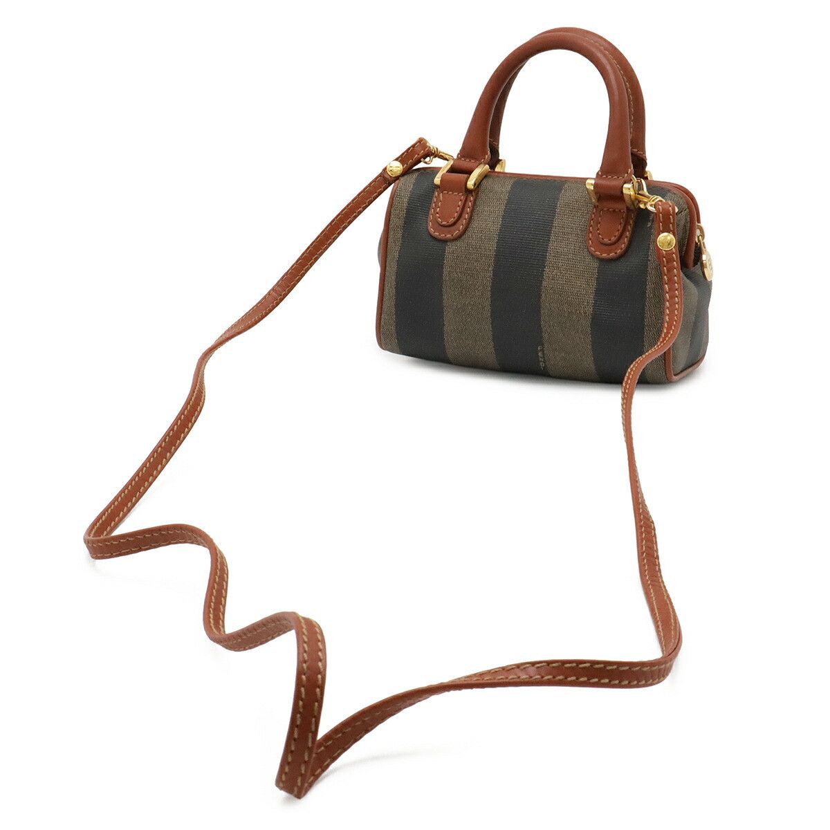 Fendi Fendi Fendi Pequin Coated Canvas 2way Bag Plastic / Synthetic Shoulder Bag DUTY FREE for USA Size ONE SIZE - 2 Thumbnail