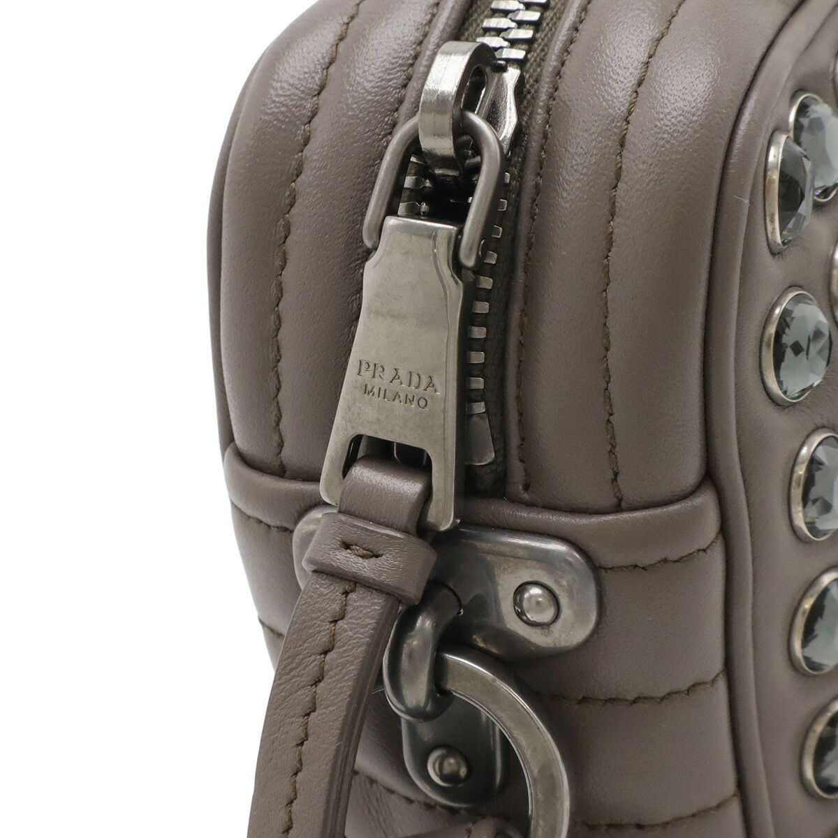 Prada Prada Prada VITELLO PHENIX leather shoulder bag Leather Shoulder Bag 1BH103 DUTY FREE for USA Size ONE SIZE - 4 Thumbnail