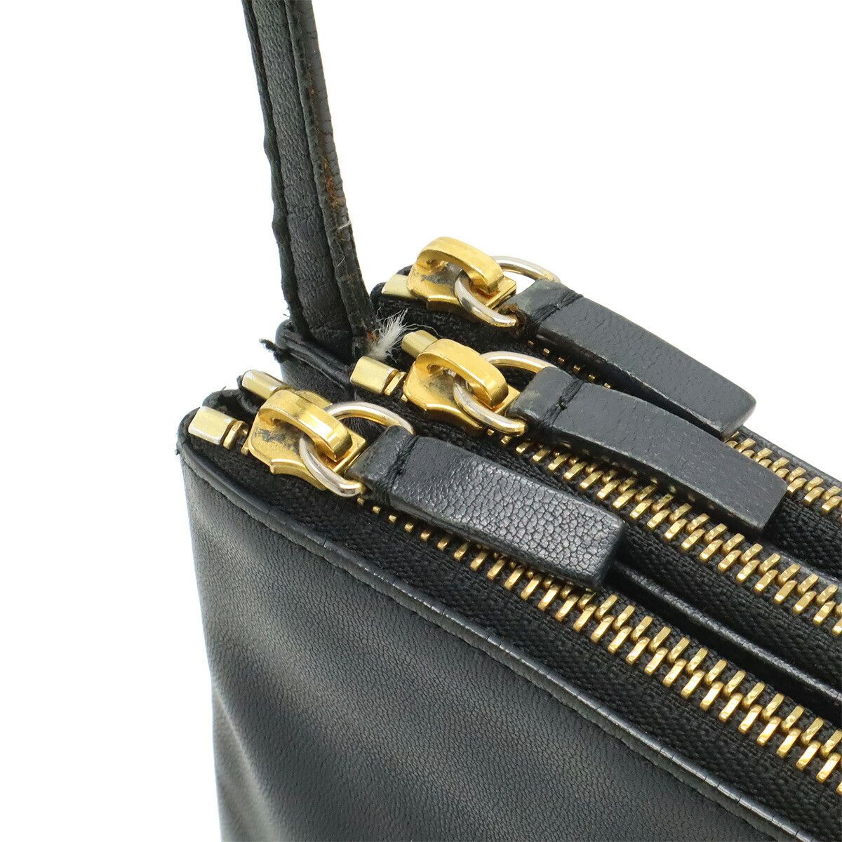 Celine Celine Celine Trio Leather Shoulder Bag Leather Shoulder Bag 171453 DUTY FREE for USA Size ONE SIZE - 6 Thumbnail