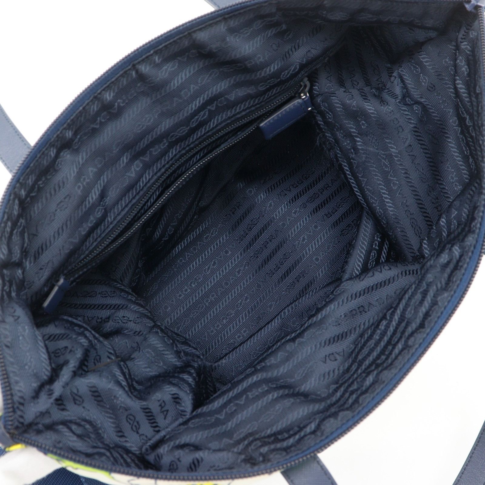 Prada Prada Prada Flower Nylon 2way Tote Bag Textile Tote Bag DUTY FREE for USA Size ONE SIZE - 6 Thumbnail