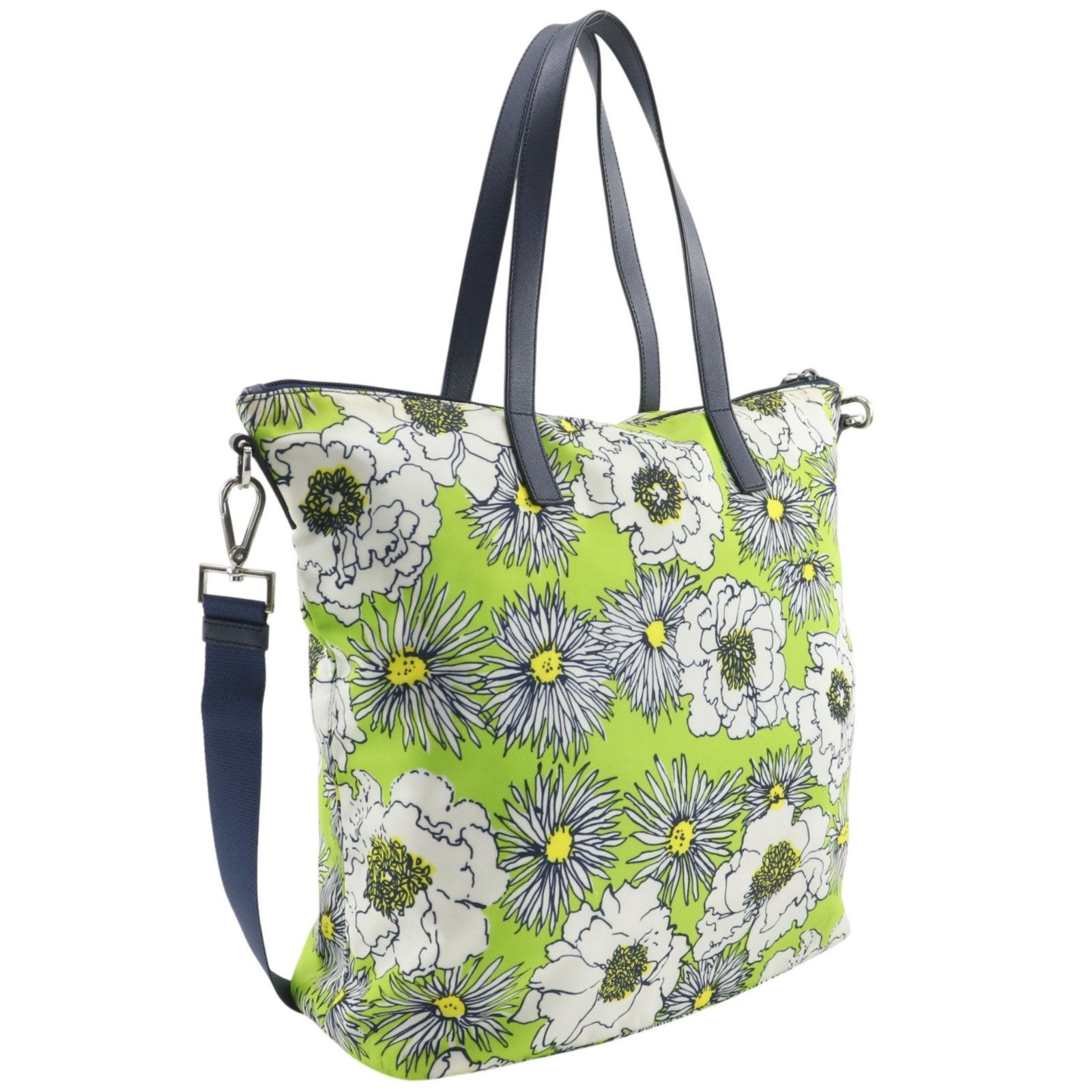 Prada Prada Prada Flower Nylon 2way Tote Bag Textile Tote Bag DUTY FREE for USA Size ONE SIZE - 3 Thumbnail