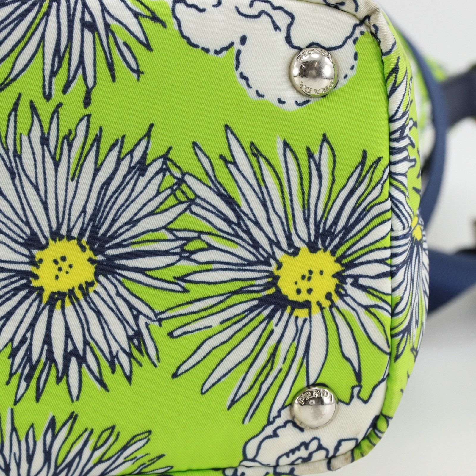 Prada Prada Prada Flower Nylon 2way Tote Bag Textile Tote Bag DUTY FREE for USA Size ONE SIZE - 14 Thumbnail