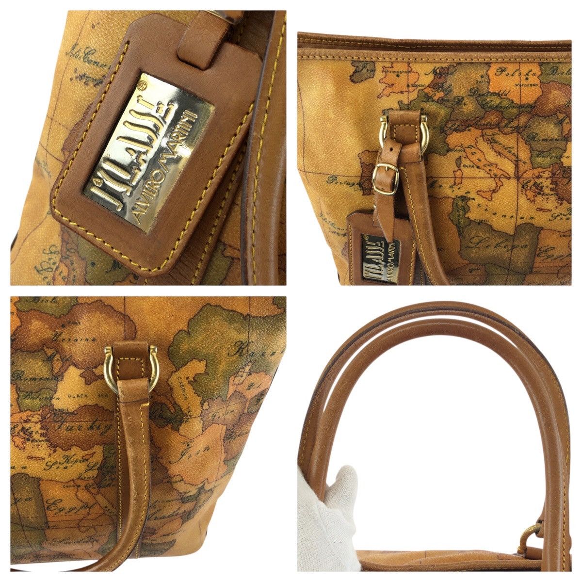 Other Other PRIMA CLASSE Map PVC Leather Tote Bag Plastic / Synthetic Tote Bag DUTY FREE for USA Size ONE SIZE - 5 Thumbnail