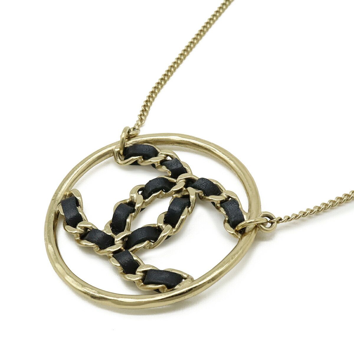 Chanel Chanel Chanel Coco Mark Circle Necklace Pendant Metal Necklace B19P DUTY FREE for USA Size ONE SIZE - 3 Thumbnail