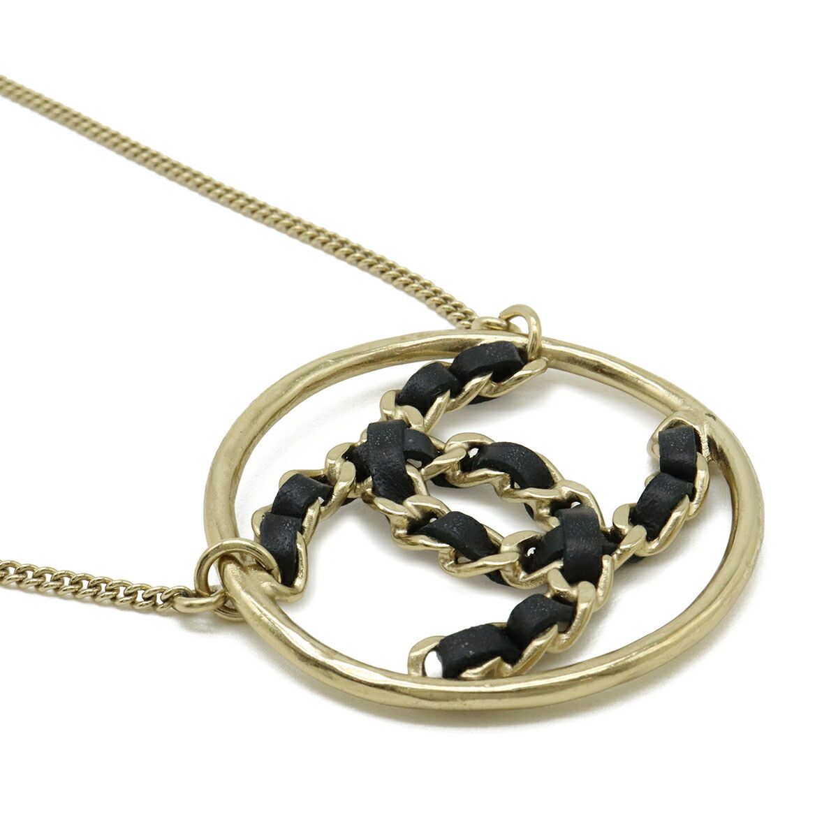 Chanel Chanel Chanel Coco Mark Circle Necklace Pendant Metal Necklace B19P DUTY FREE for USA Size ONE SIZE - 4 Thumbnail