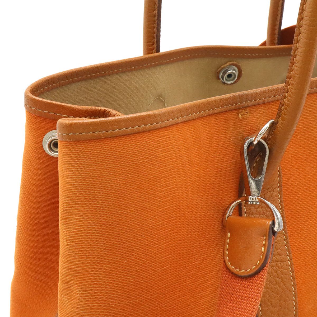 Hermes Hermes Hermes Garden Party TPM Canvas Leather Tote Bag Textile Tote Bag I DUTY FREE for USA Size ONE SIZE - 4 Thumbnail