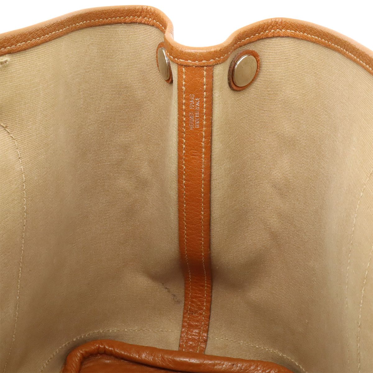 Hermes Hermes Hermes Garden Party TPM Canvas Leather Tote Bag Textile Tote Bag I DUTY FREE for USA Size ONE SIZE - 8 Thumbnail