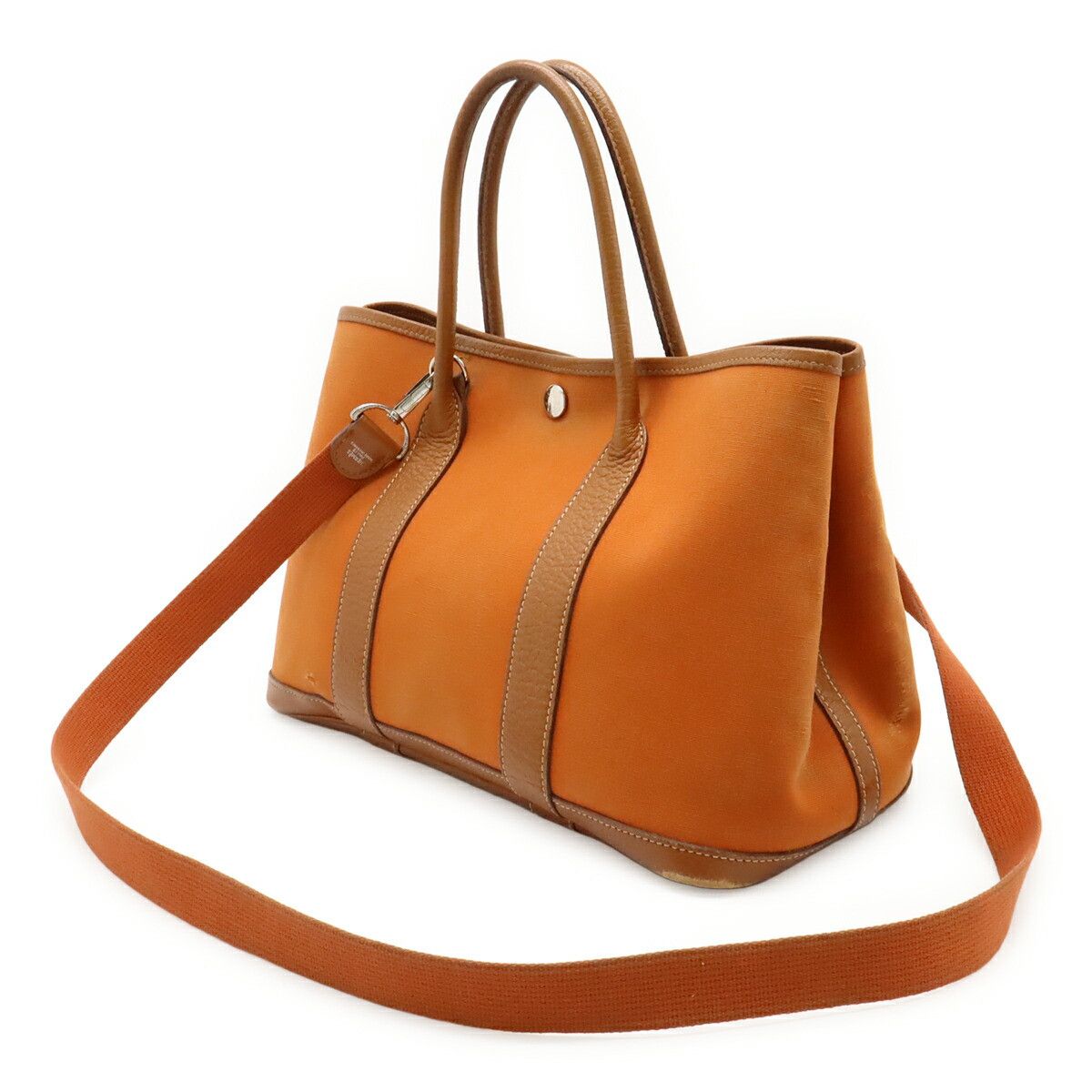 Hermes Hermes Hermes Garden Party TPM Canvas Leather Tote Bag Textile Tote Bag I DUTY FREE for USA Size ONE SIZE - 2 Thumbnail