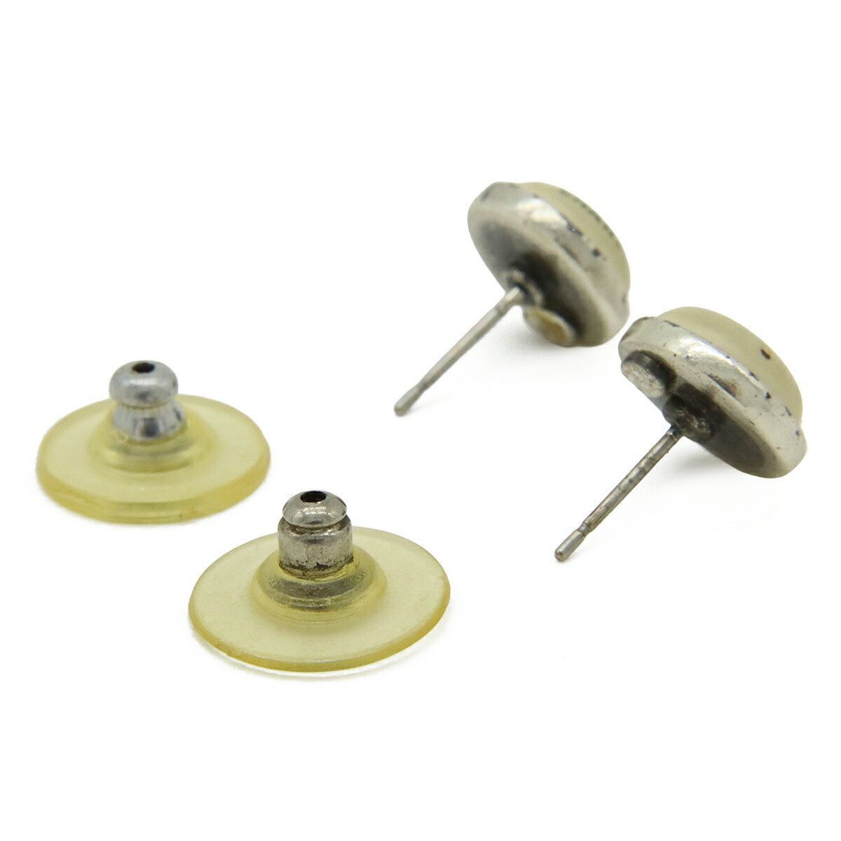 Chanel Chanel Chanel Round Earrings Plastic / Synthetic Earrings DUTY FREE for USA Size ONE SIZE - 3 Thumbnail