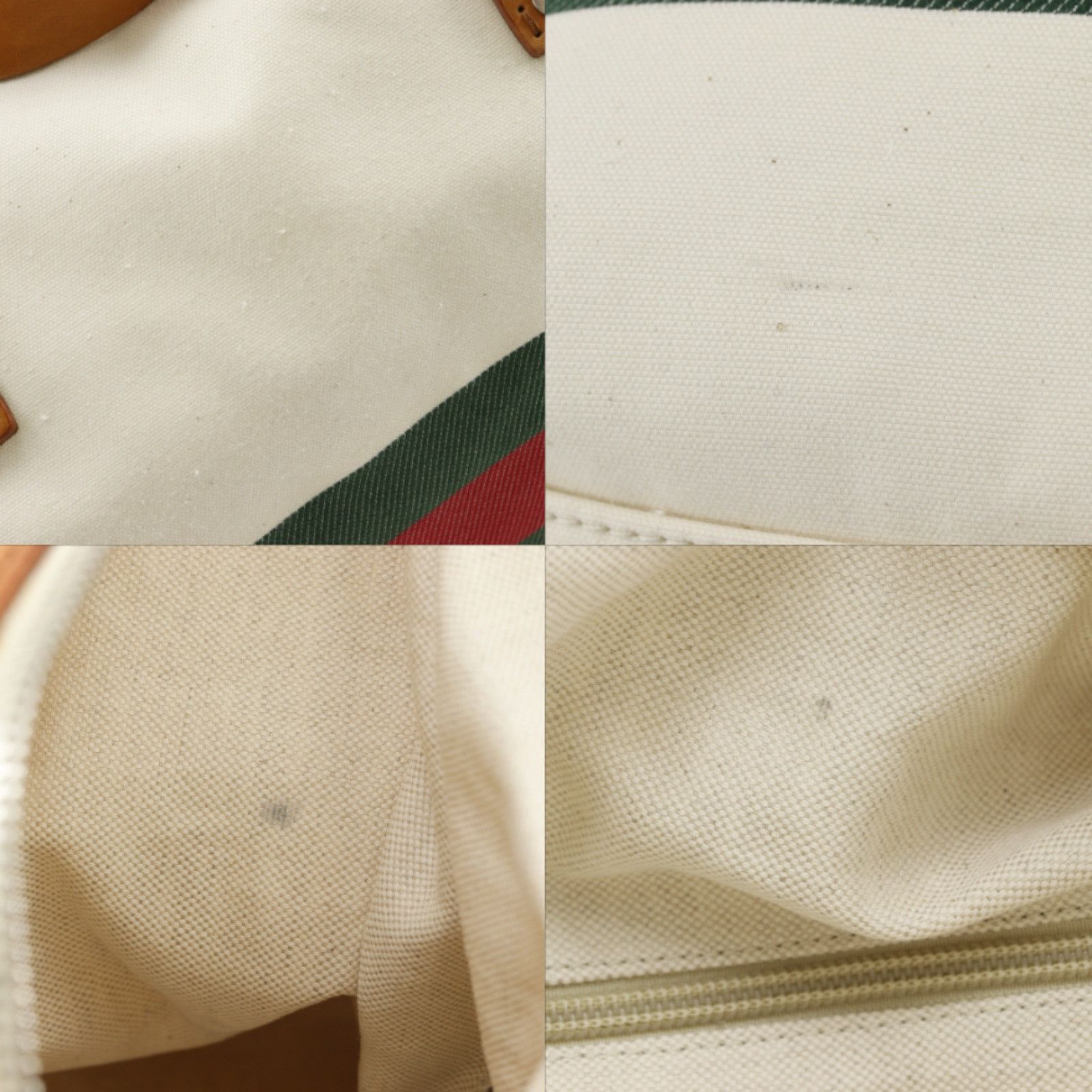 Gucci Gucci Gucci Webbing Line Canvas 2way Boston Bag Textile Travel Bag 256097 DUTY FREE for USA Size ONE SIZE - 8 Thumbnail