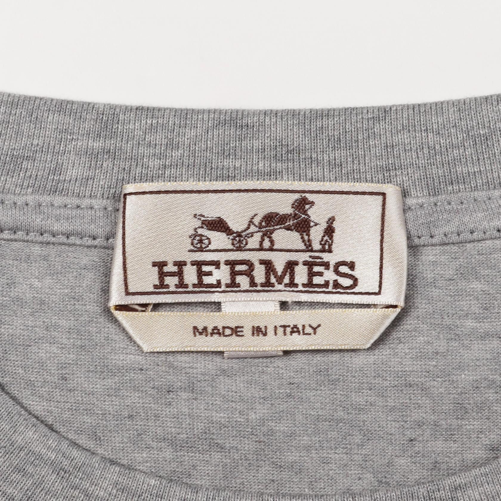 Hermes Hermes Hermes Mini Leather Patch Cotton Top Textile Tops DUTY FREE for USA Size ONE SIZE - 3 Thumbnail