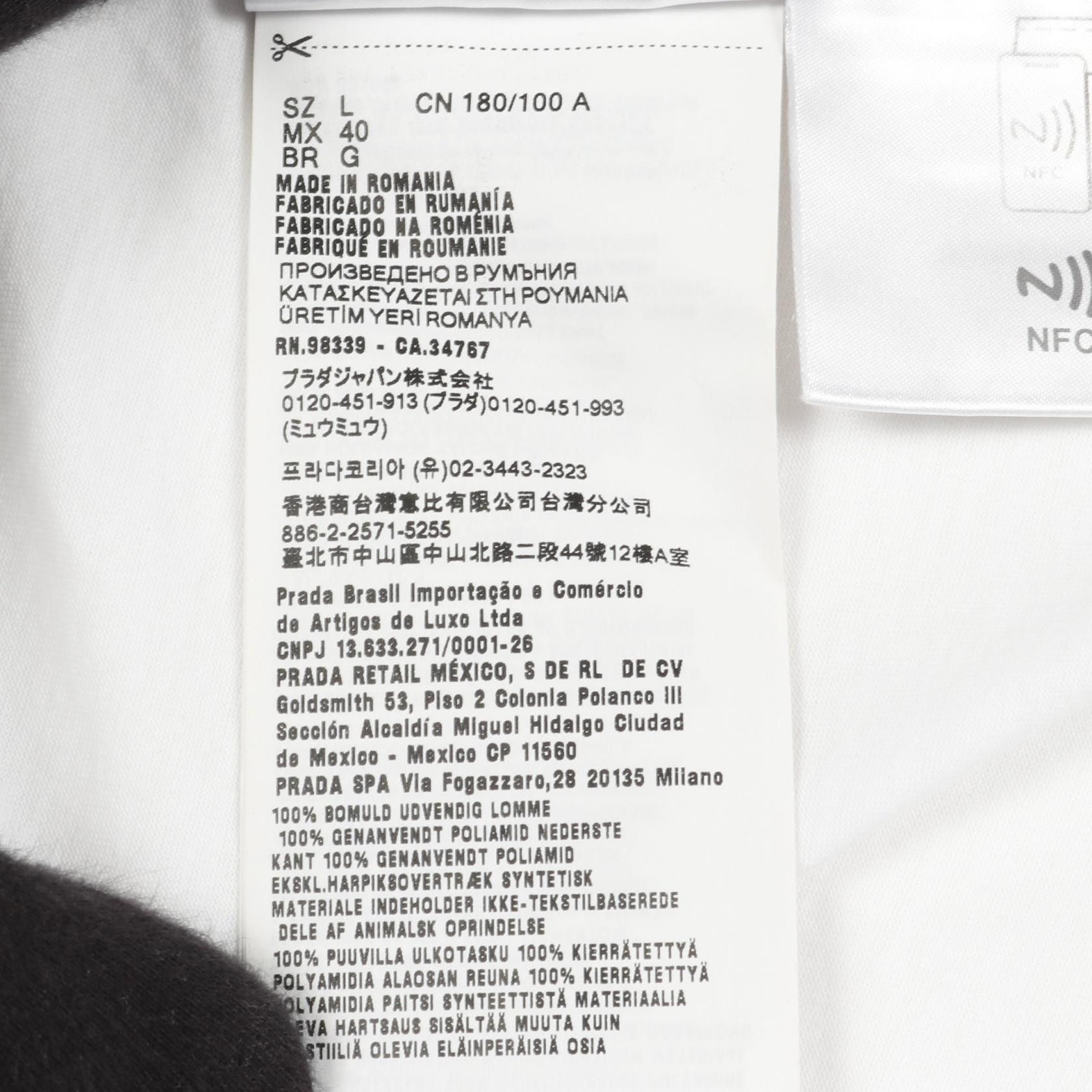 Prada Prada Prada Re-Nylon Cotton Top Textile Tops DUTY FREE for USA Size ONE SIZE - 5 Thumbnail
