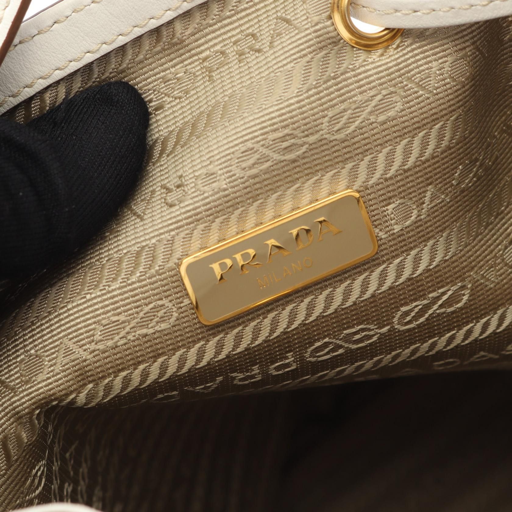 Prada Prada PRADA GLACE CALF Handbag Leather Handbag DUTY FREE for USA Size ONE SIZE - 4 Thumbnail